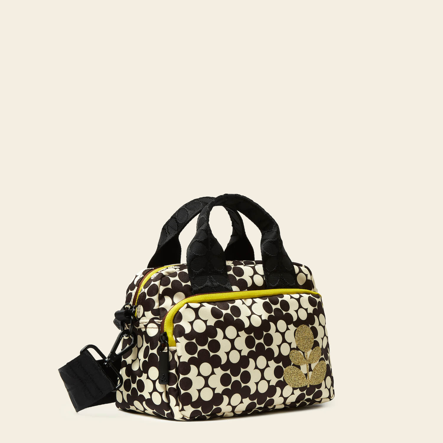 Angle Grab Crossbody - Puzzle Flower Porcini - Image 3