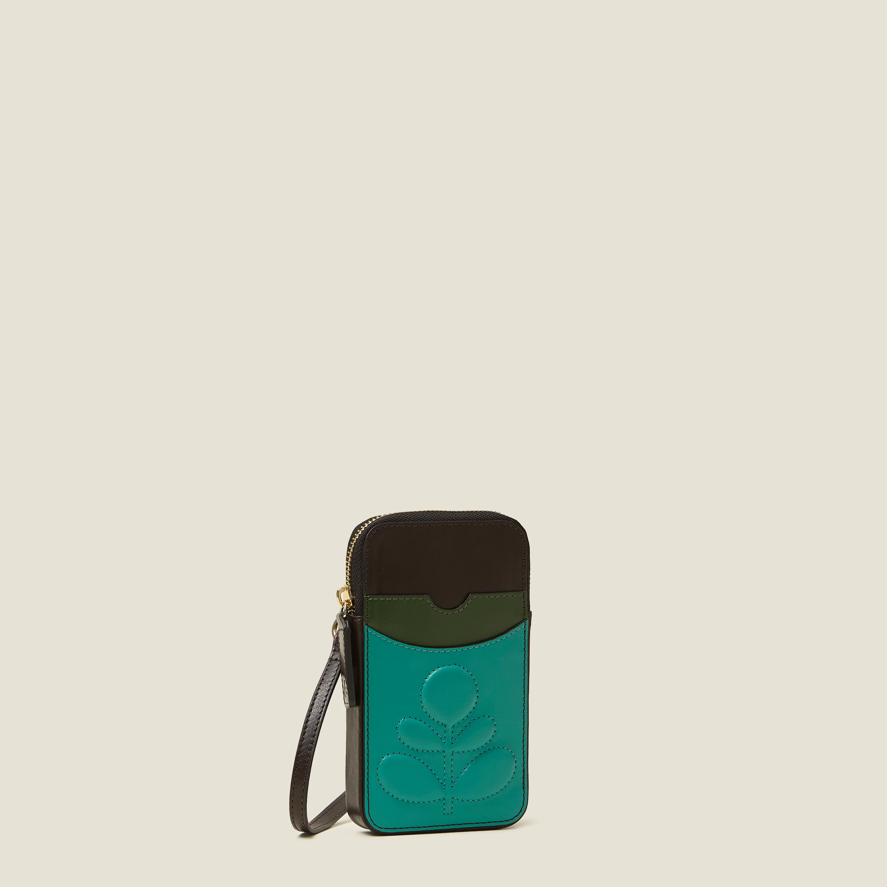 Ariel Phone Case - Embossed Stem Turquoise - Image 3