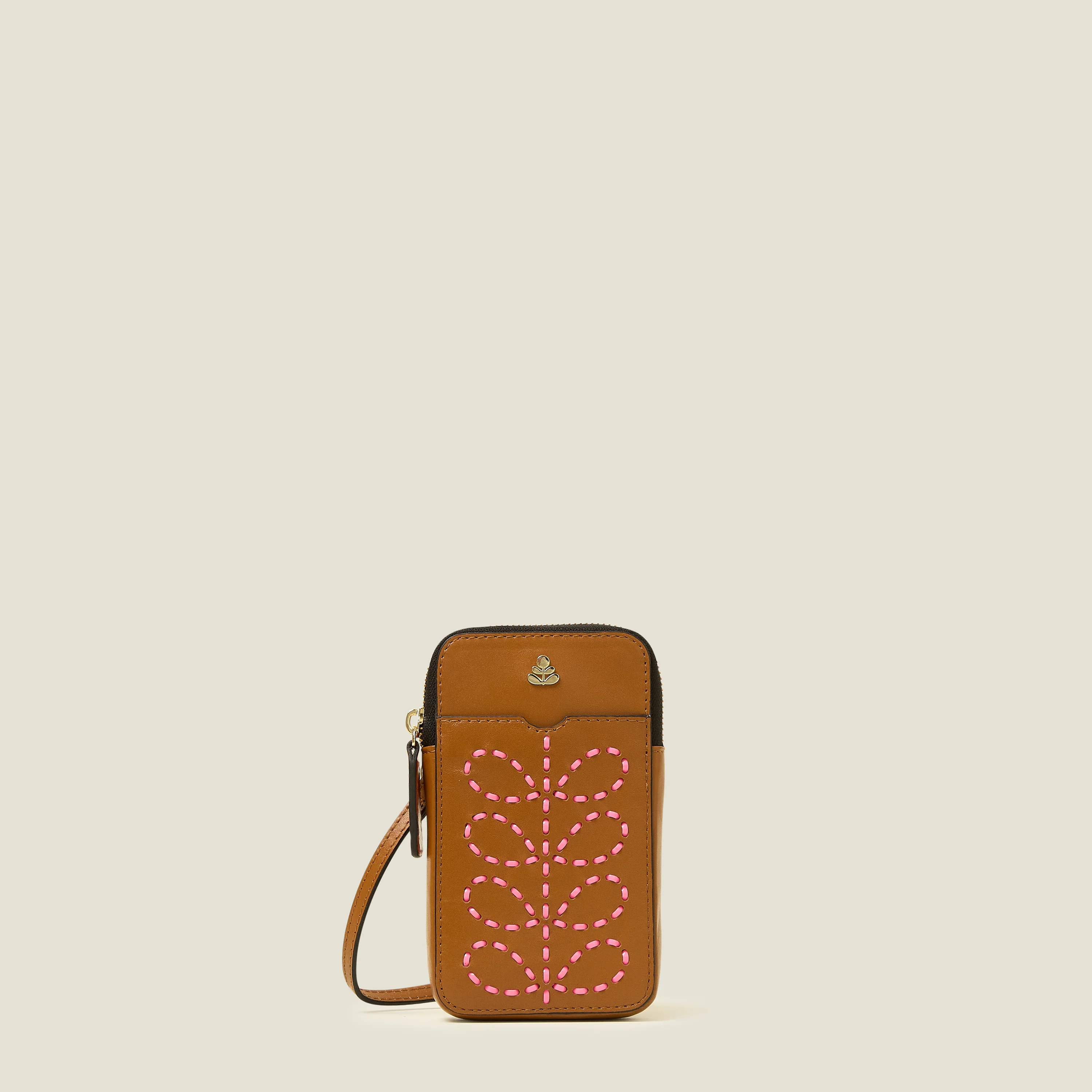 Ariel Phone Case - Whipstitch Stem Tan - Image 2
