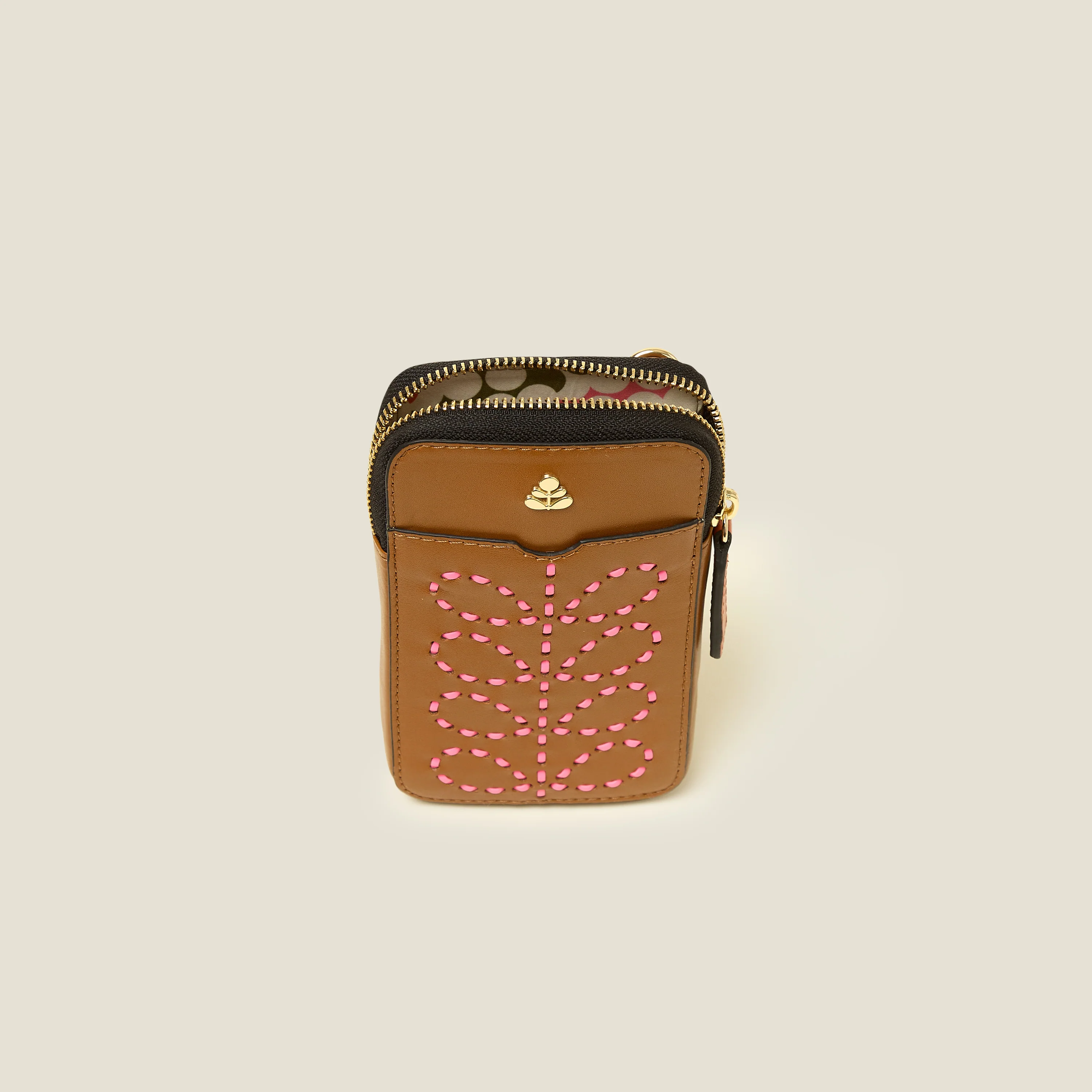 Ariel Phone Case - Whipstitch Stem Tan - Image 5