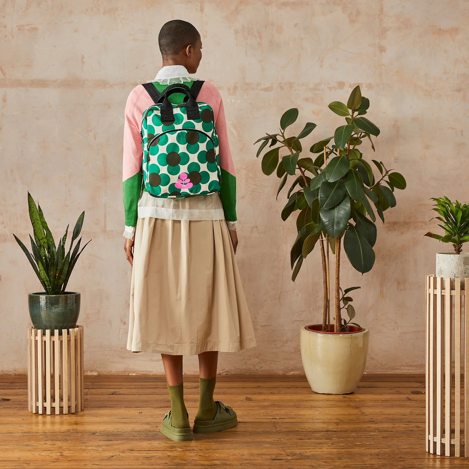 Ark Backpack - Retro Flower Emerald - Image 2