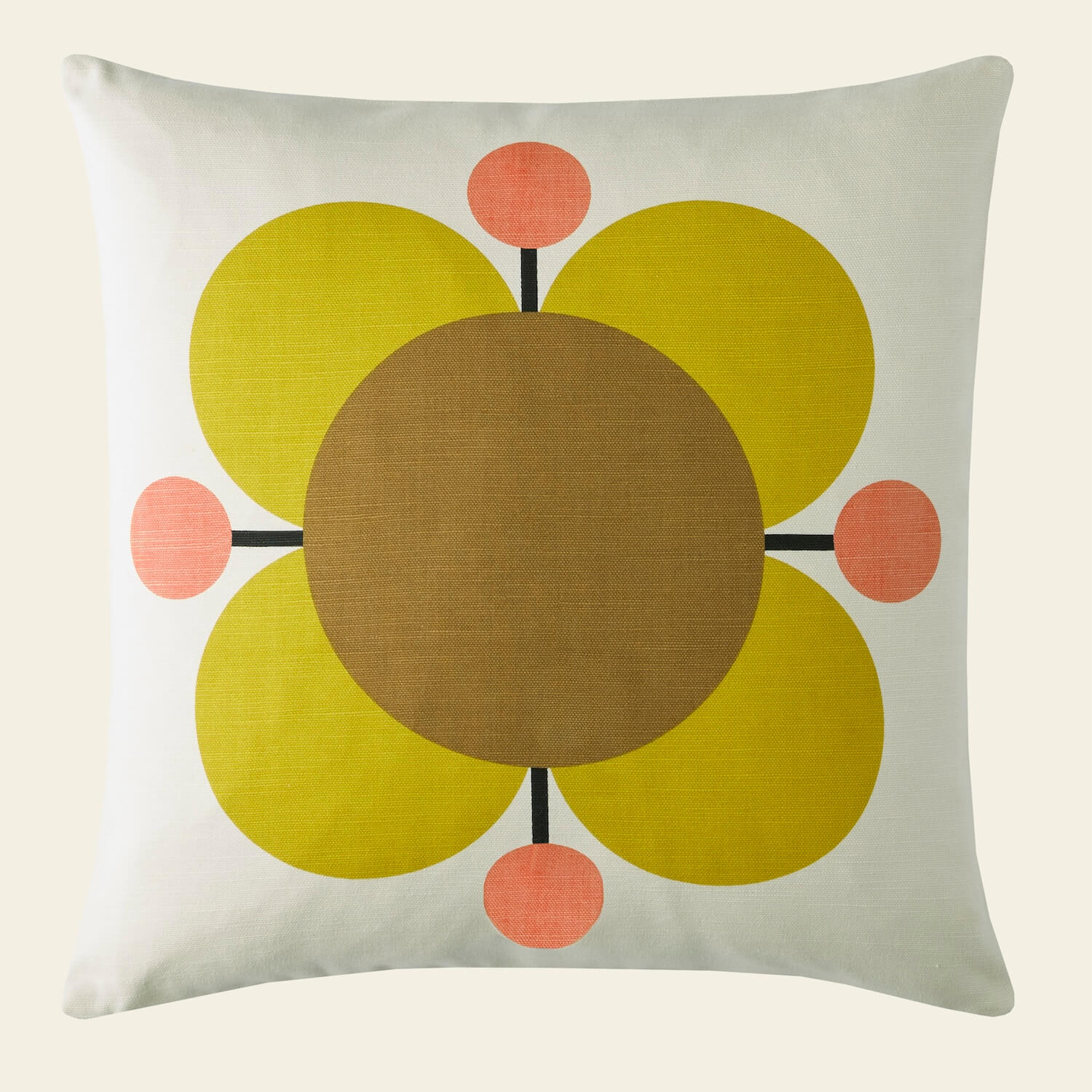 Atomic Flower Cushion - Primrose - Image 3