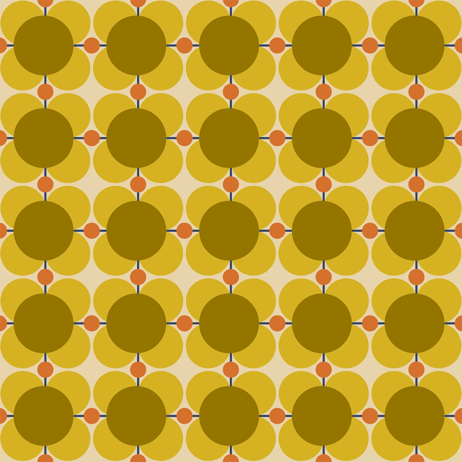 Atomic Flower Sunflower Wallpaper Sample
