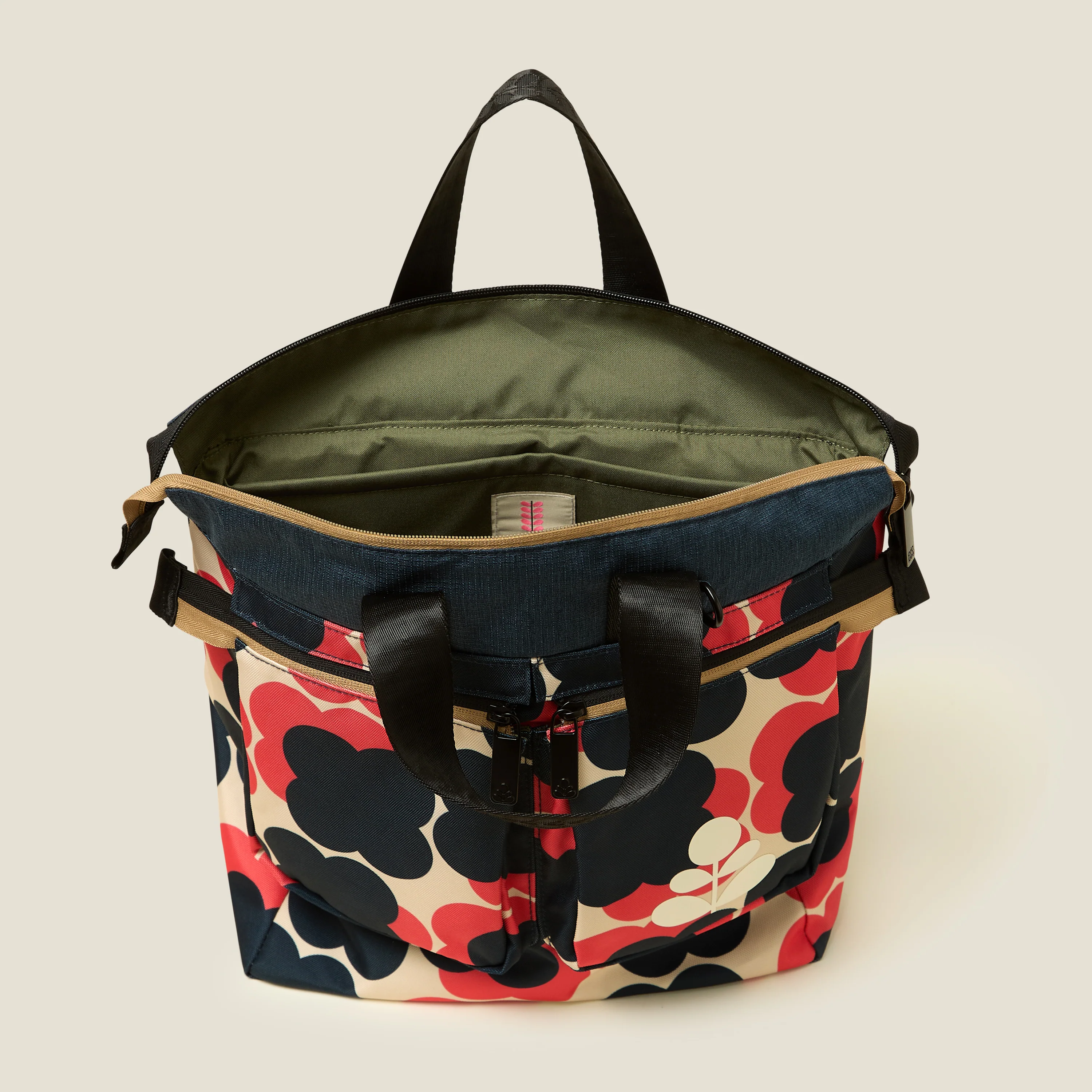 Axis Backpack - Floating Flower Navy Red - Image 5