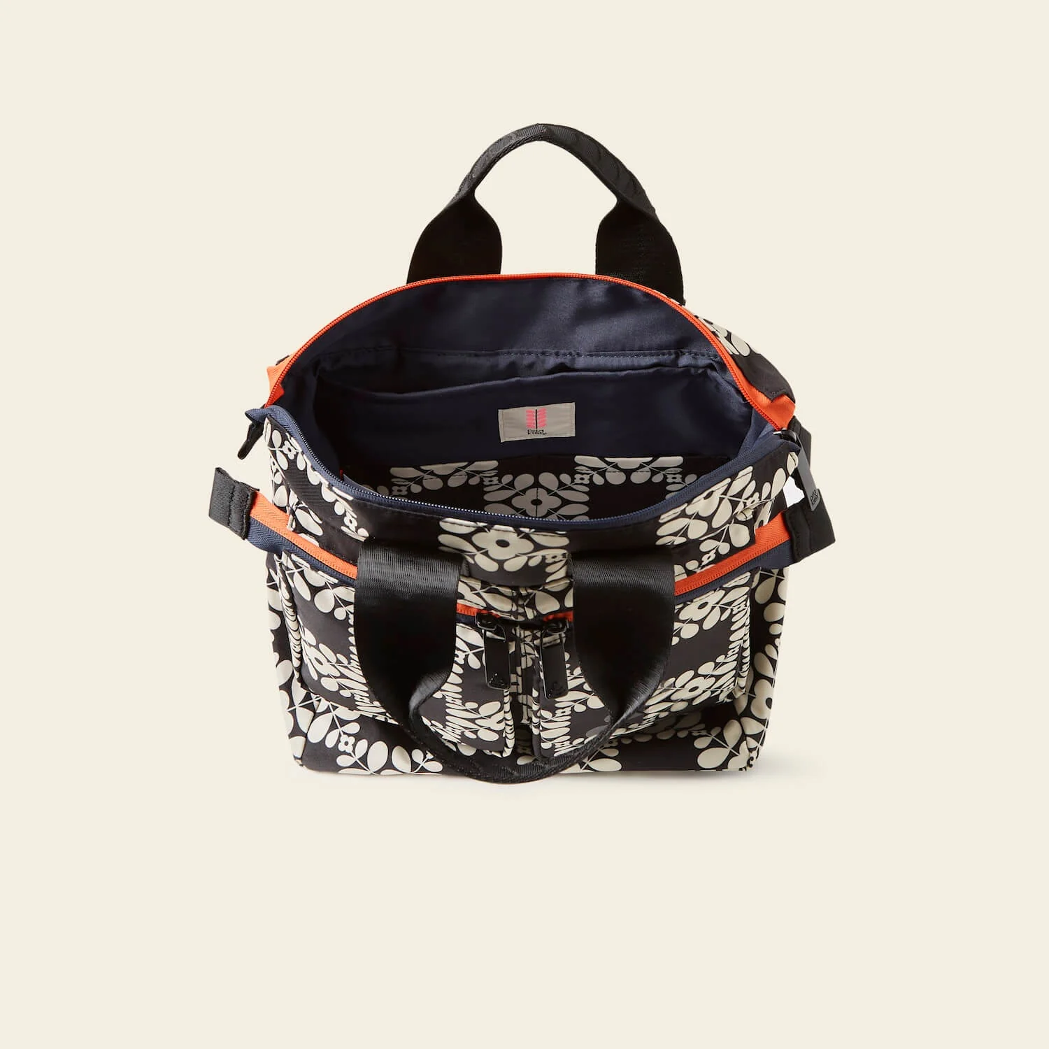 Axis Medium Backpack - Lattice Flower Tile Onyx - Image 5