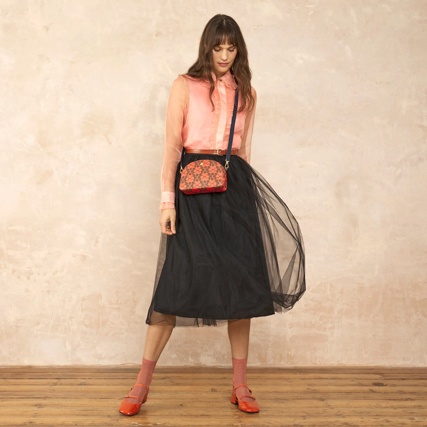 Babaluna Crossbody - Tomato Puzzle Flower - Image 6