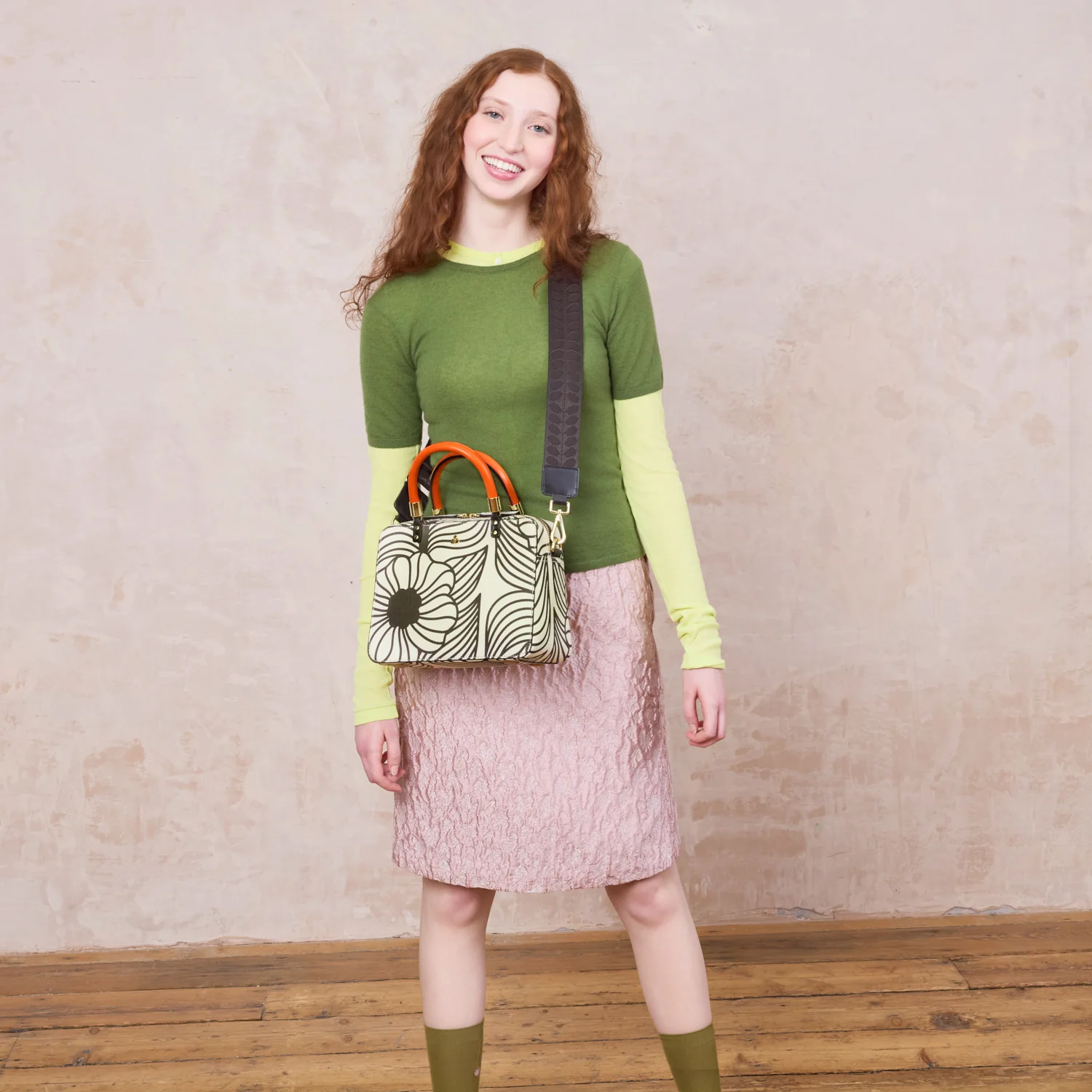 Medium Block Handbag - Moonflower Desert - Image 2