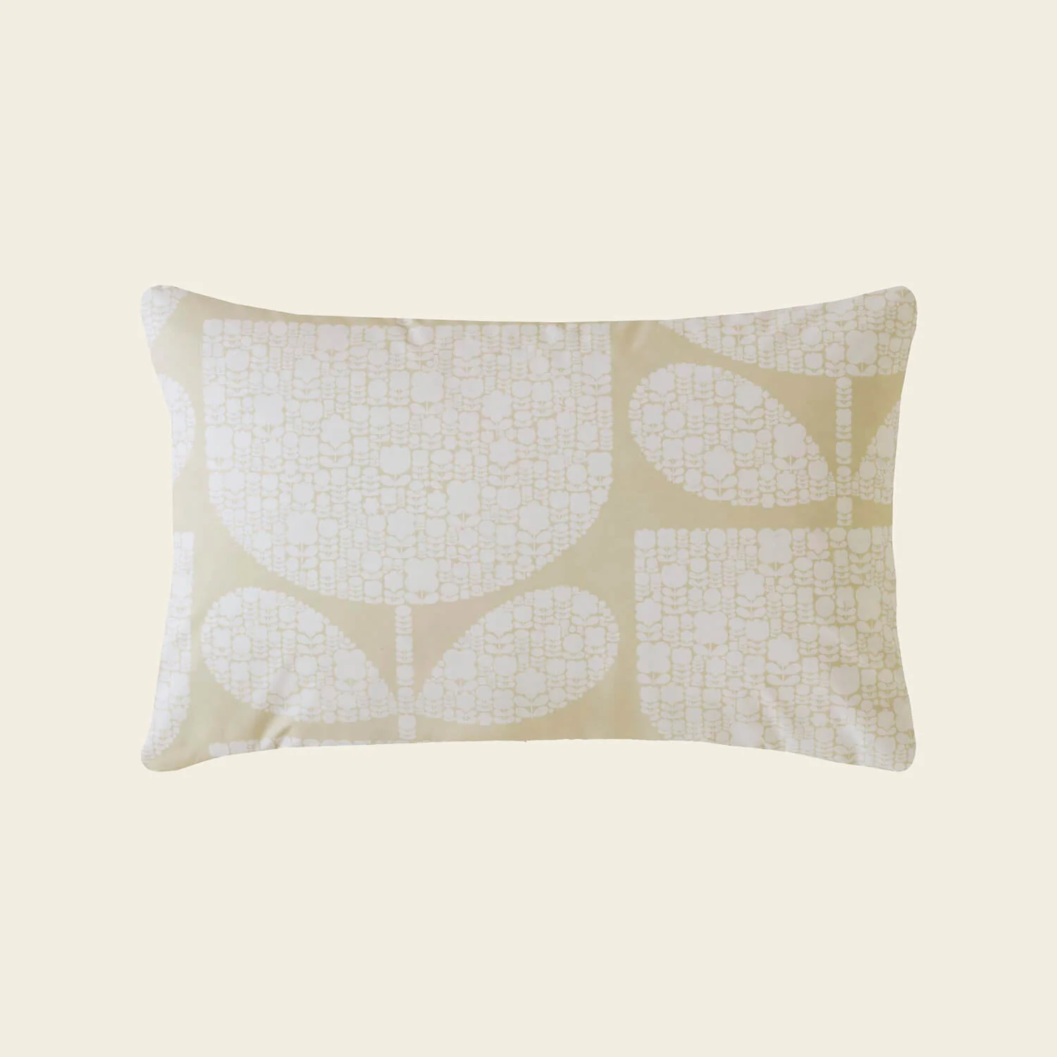 Block Garden Bed Linen Set - Cream - Image 5