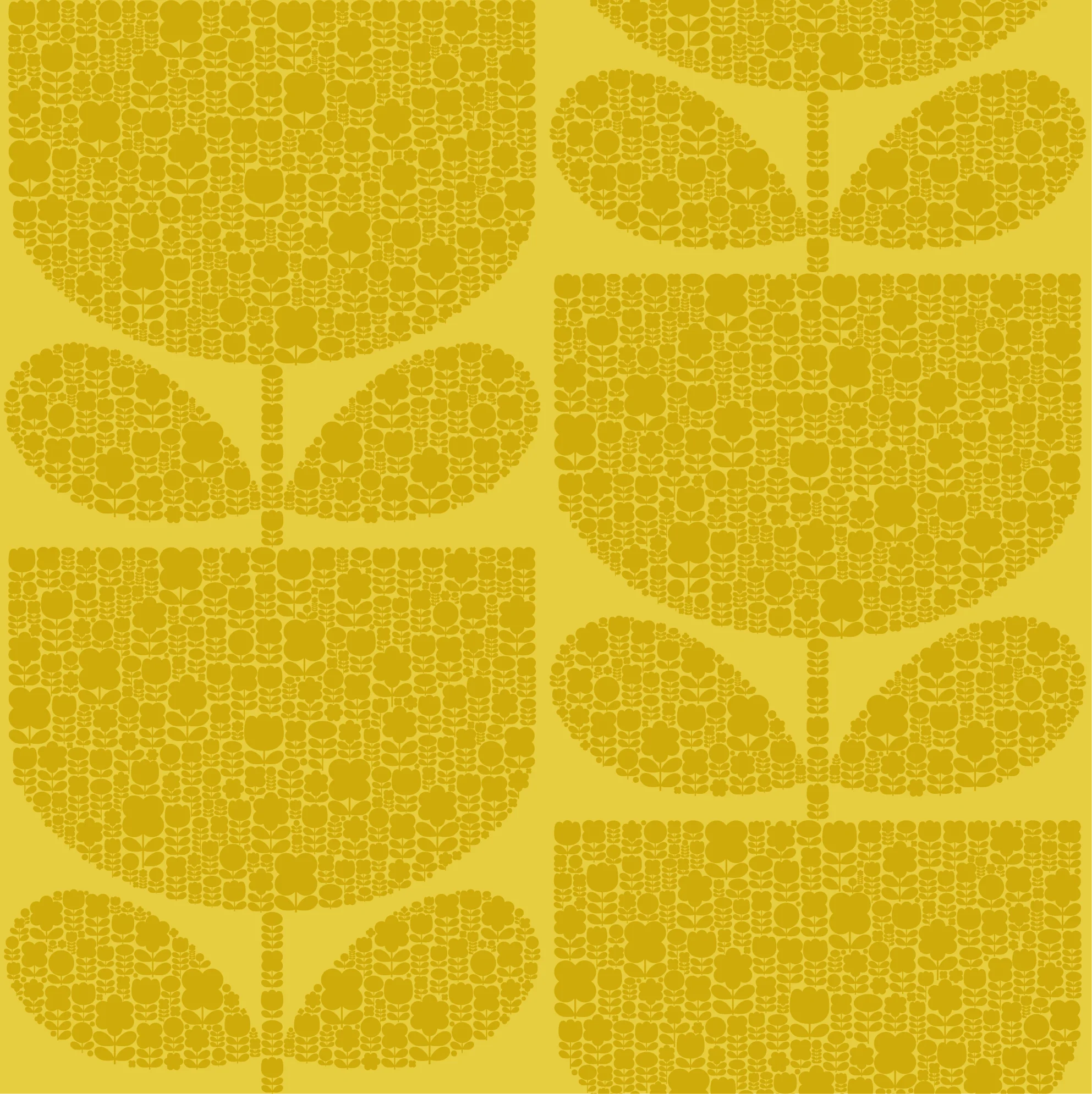Block Garden Wallpaper - Sample
