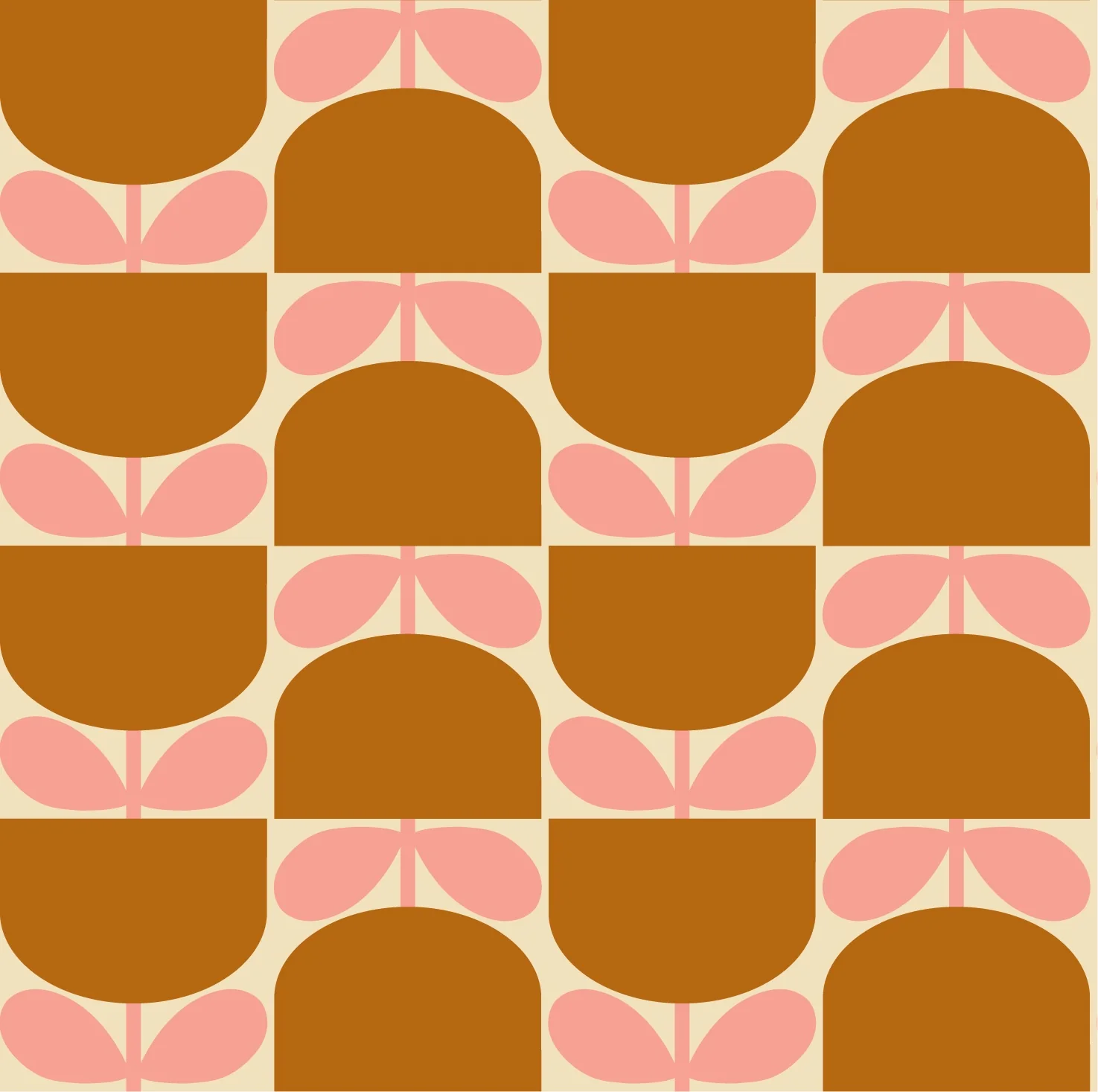 Block Stem Bubblegum Wallpaper Sample