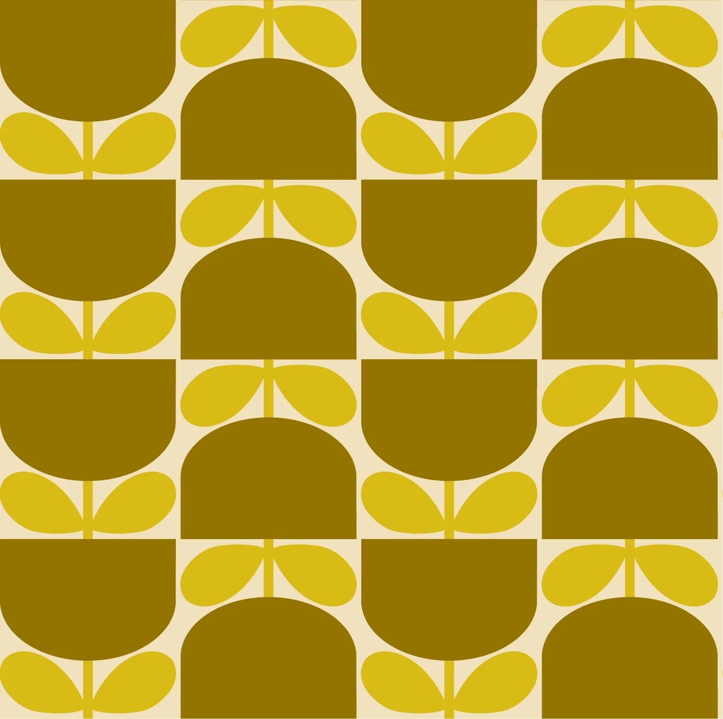 Block Stem Sunflower Wallpaper - Image 2