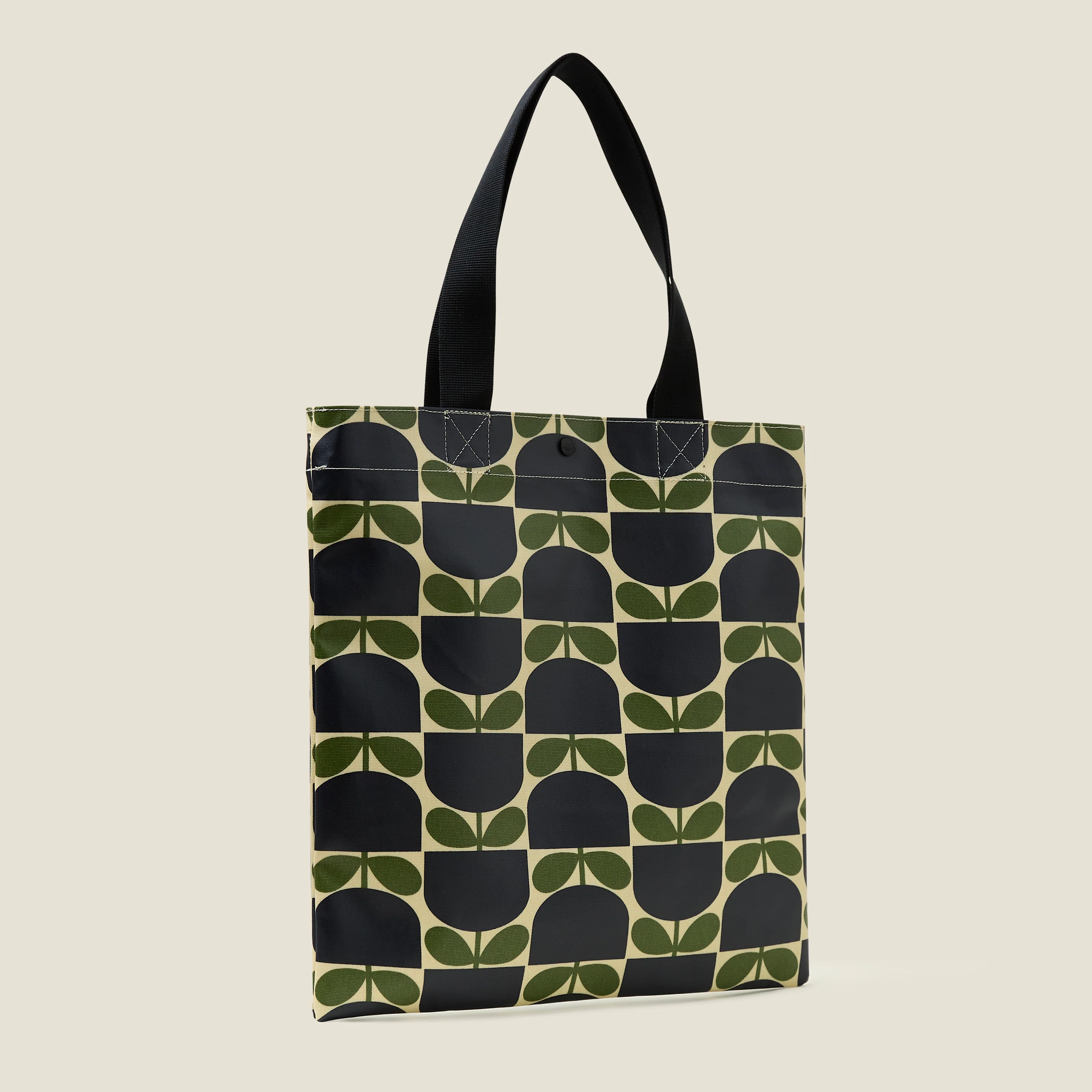 Rollaway Book Bag - Block Flower Leaf - Image 3