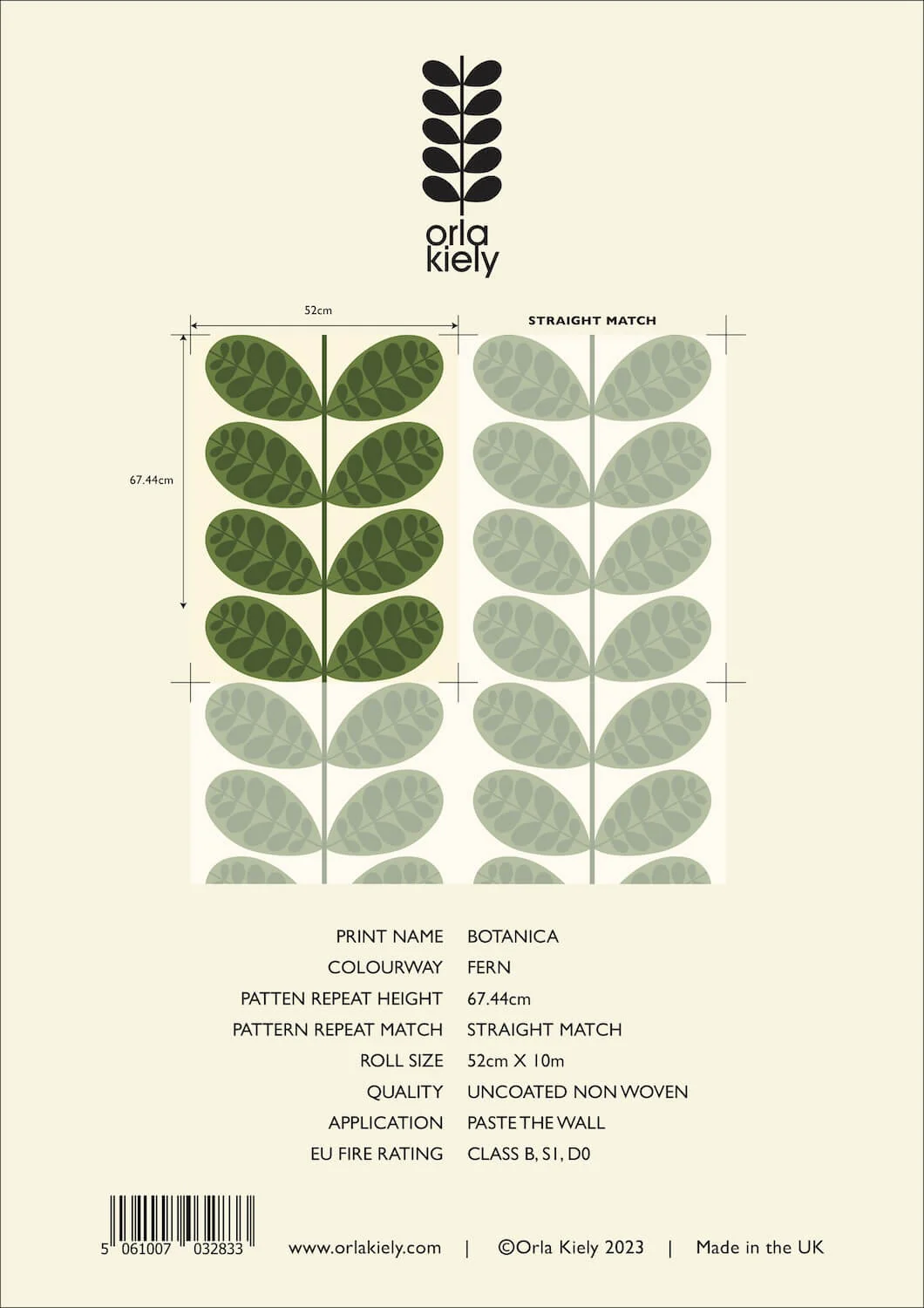 Botanica Fern Wallpaper - 52cm x 10m - Image 3