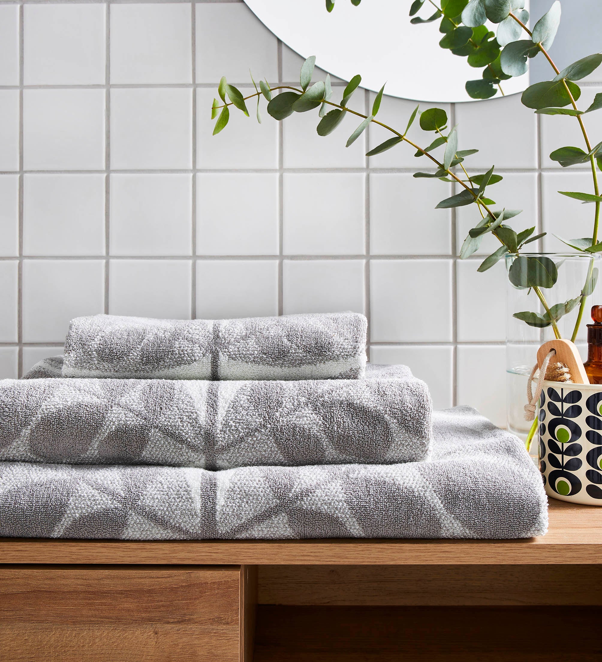 Botanica Stem Towels Grey