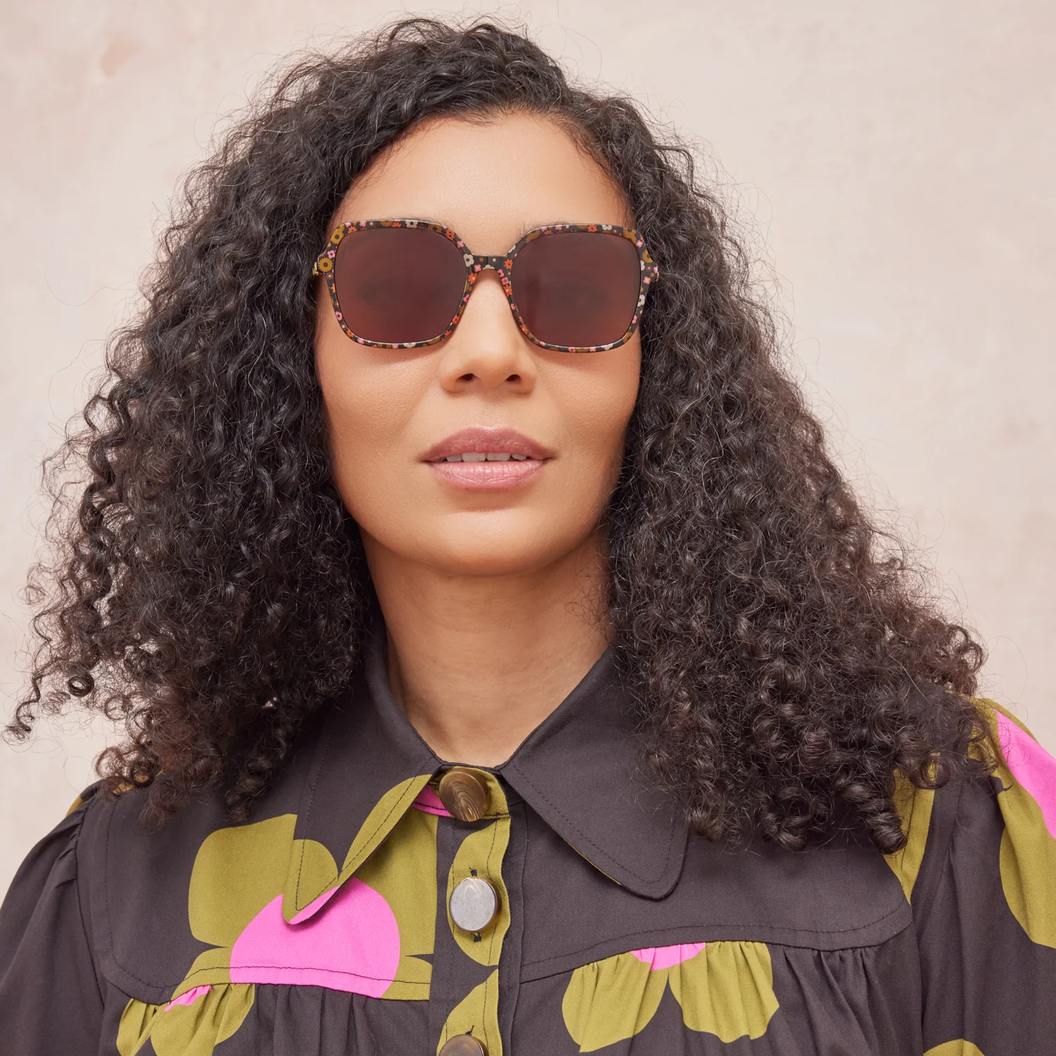 Camellia Sunglasses - Full Bloom Persimmon - Image 6