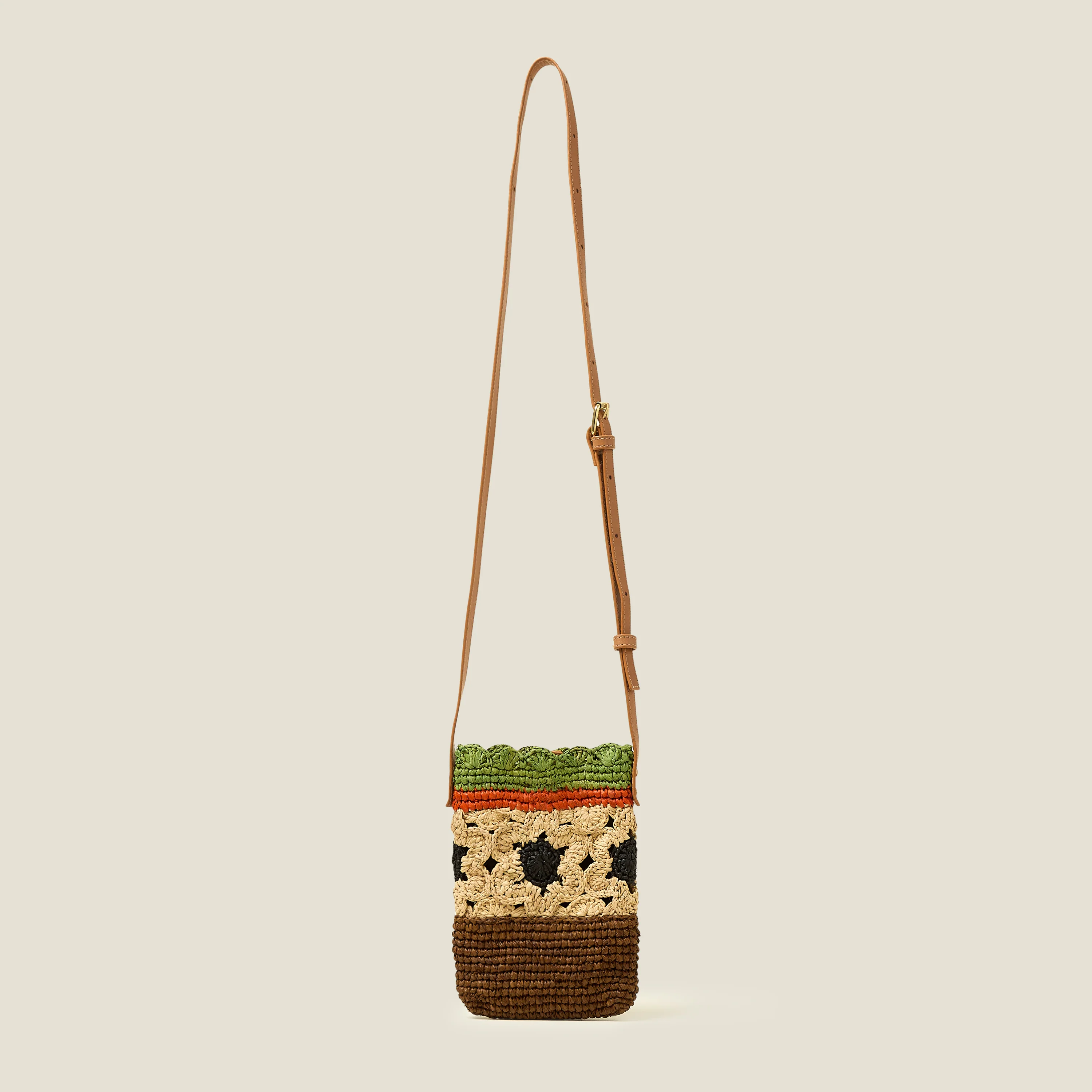 Camino Phone Pouch - Block Flower Almond - Image 3