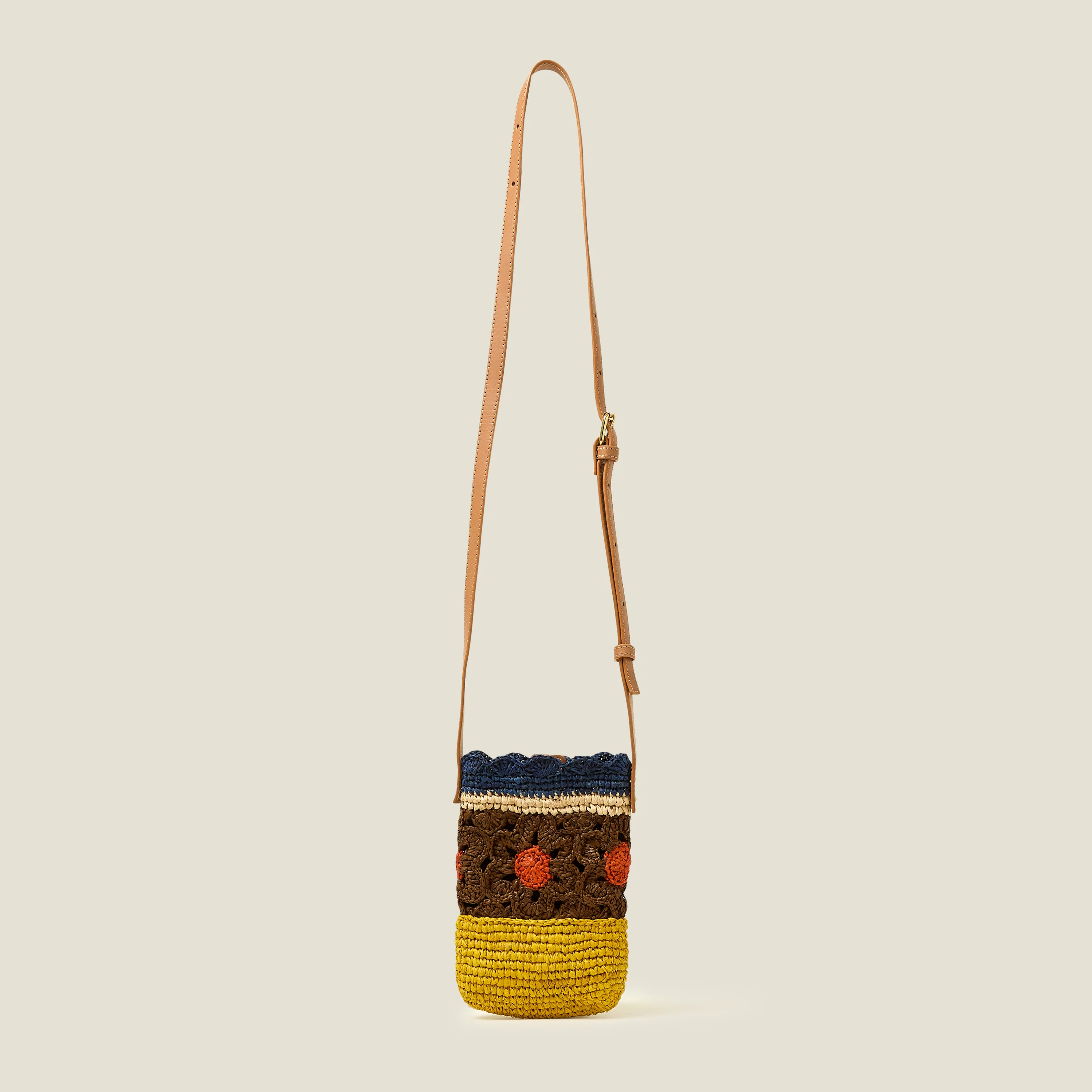Camino Phone Pouch - Block Flower Cocoa - Image 3
