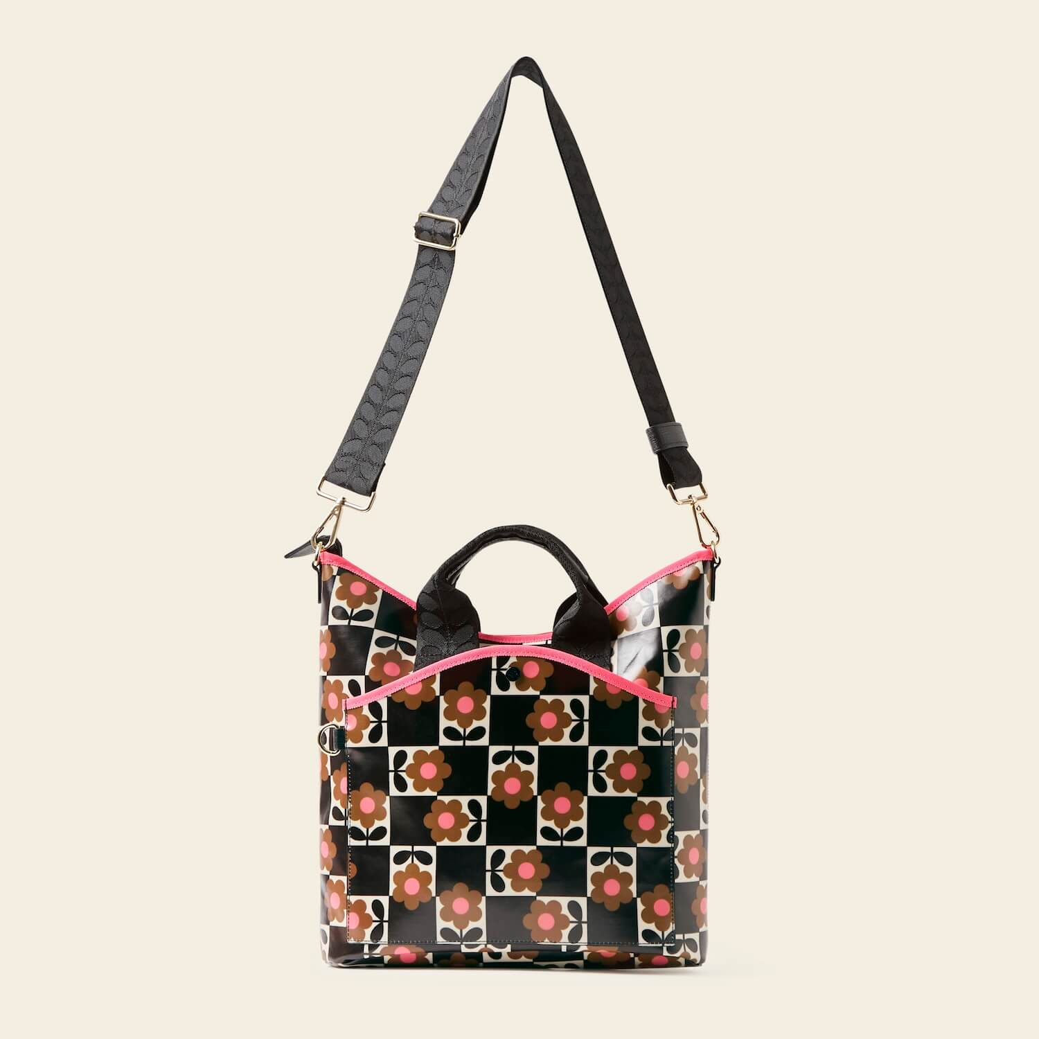 Carry Grab Bucket Bag - Flower Pot Chestnut - Image 4