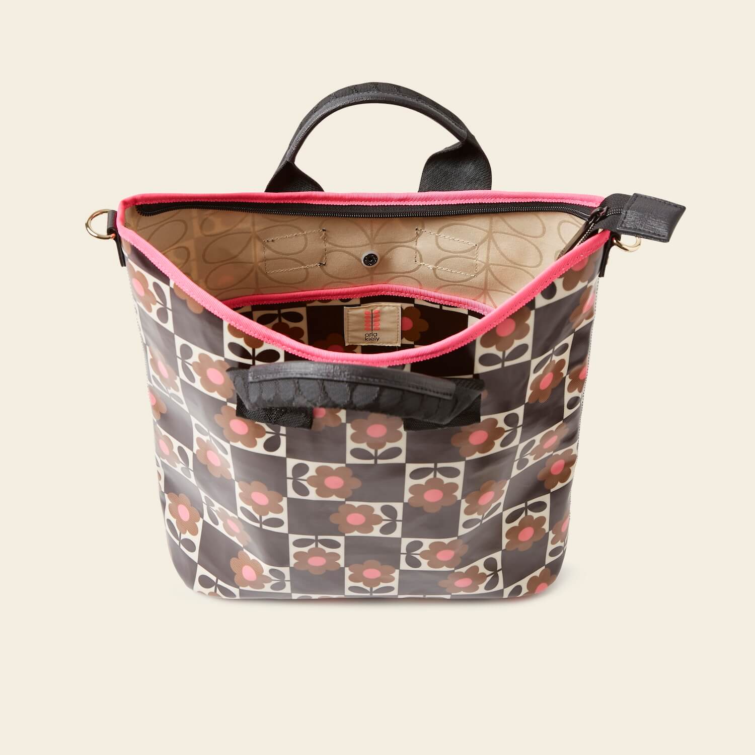 Carry Grab Bucket Bag - Flower Pot Chestnut - Image 5