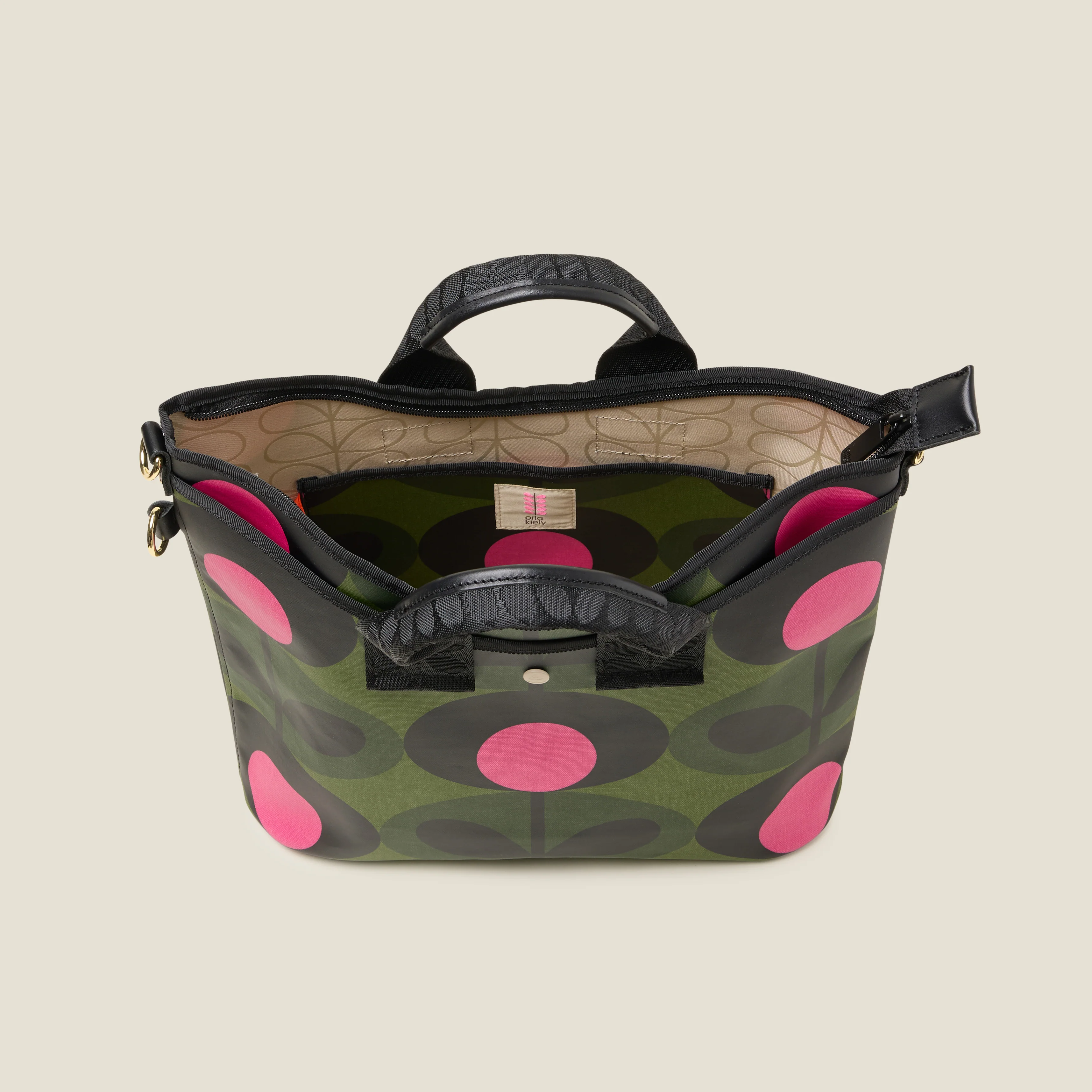 Carry Grab Crossbody Bag - Oval Stem Forest - Image 5