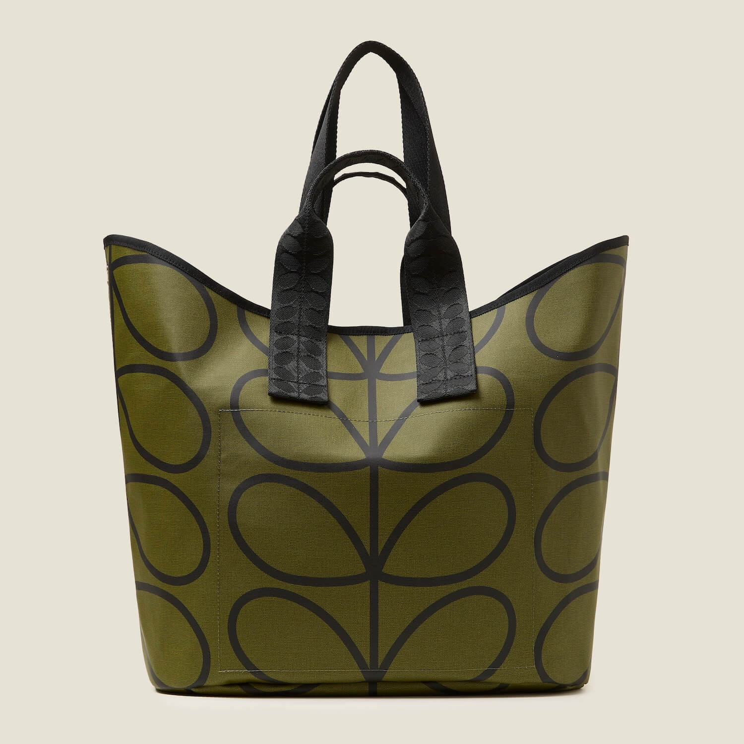 Carryall Large Tote - Giant Linear Stem Olive - Image 4