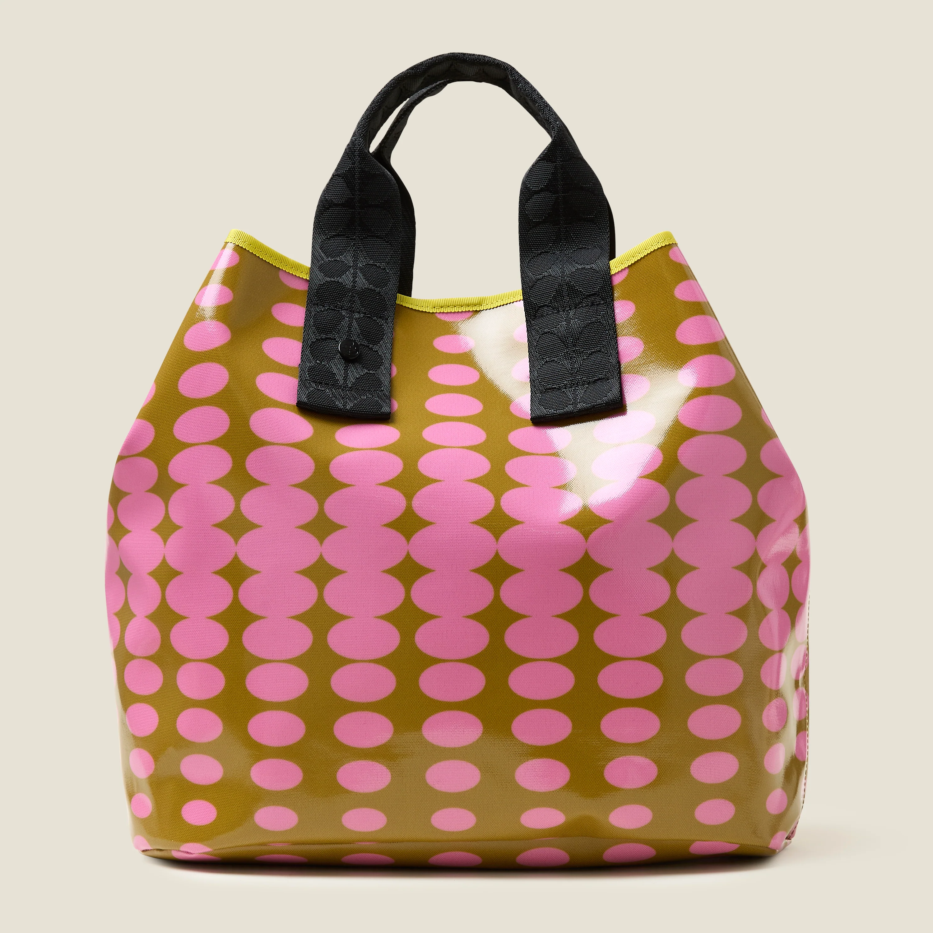 Carryall Large Tote - Optical Oval Ochre - Image 3