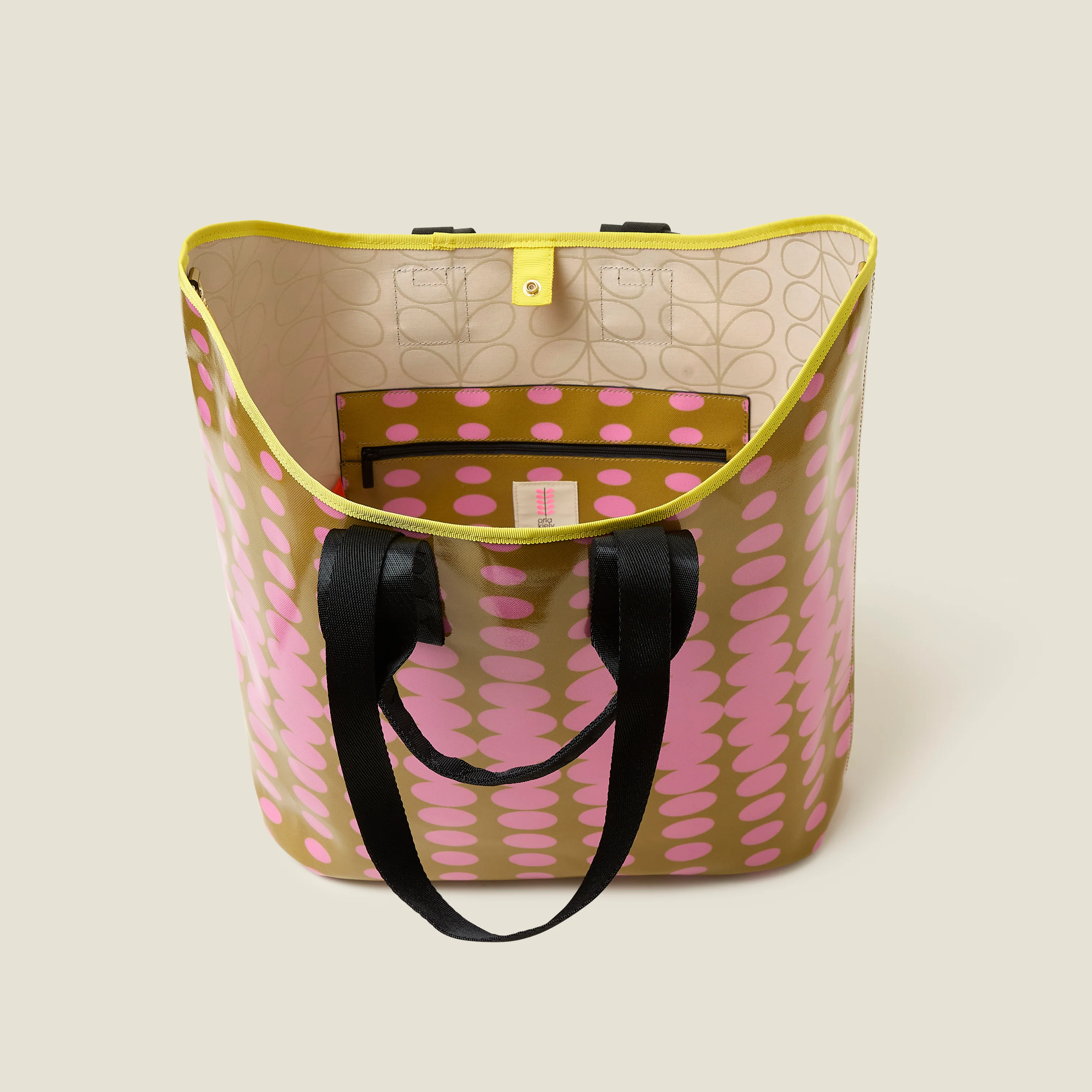 Carryall Large Tote - Optical Oval Ochre - Image 5