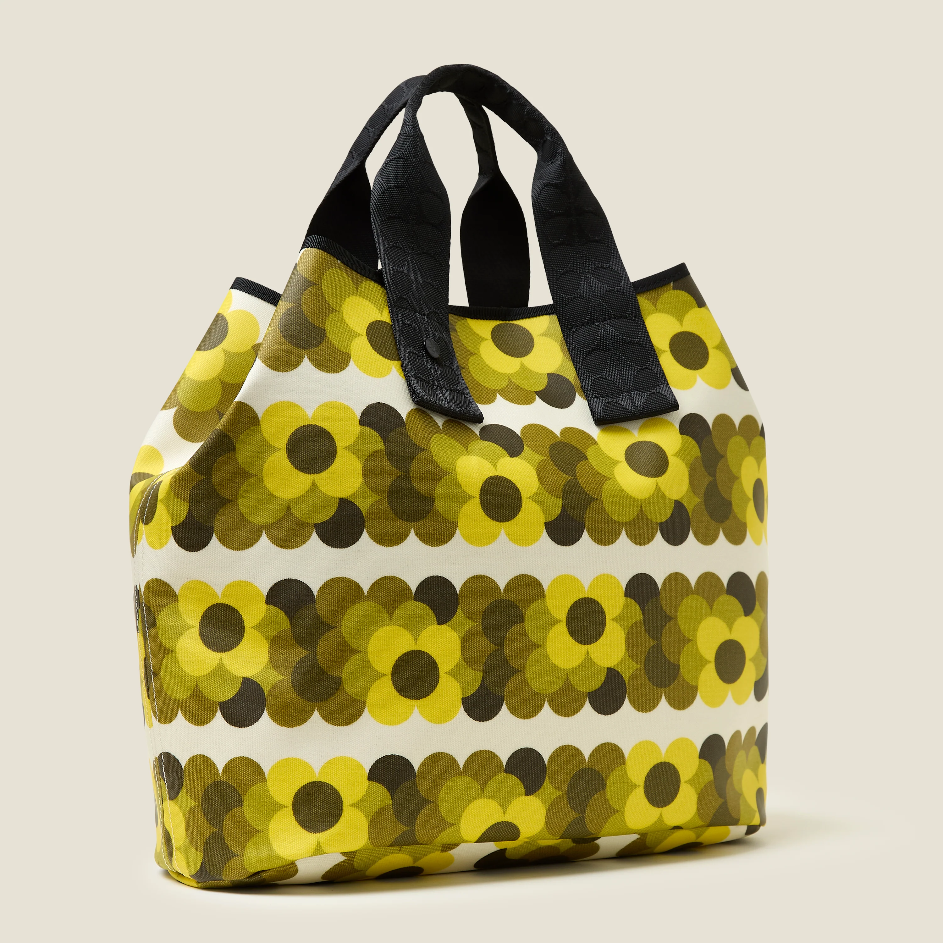 Carryall Large Tote - Retro Flower Yellow - Image 3