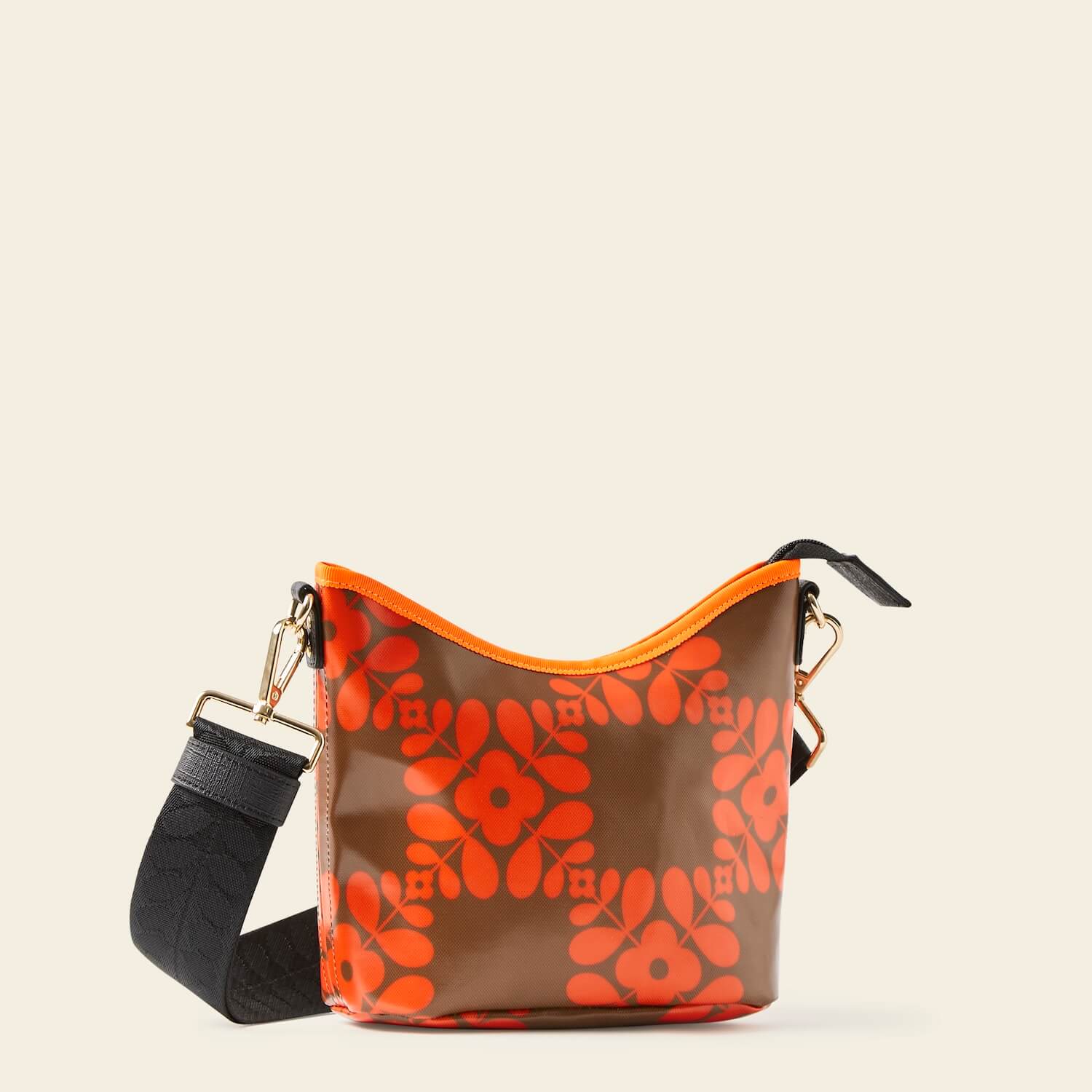 Carrymin Crossbody - Lattice Flower Tile Conker - Image 3