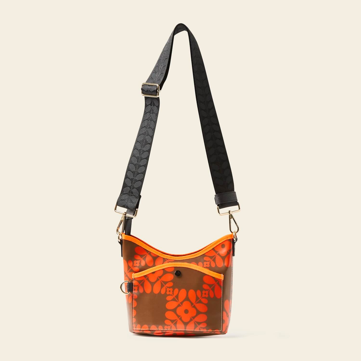 Carrymin Crossbody - Lattice Flower Tile Conker - Image 4