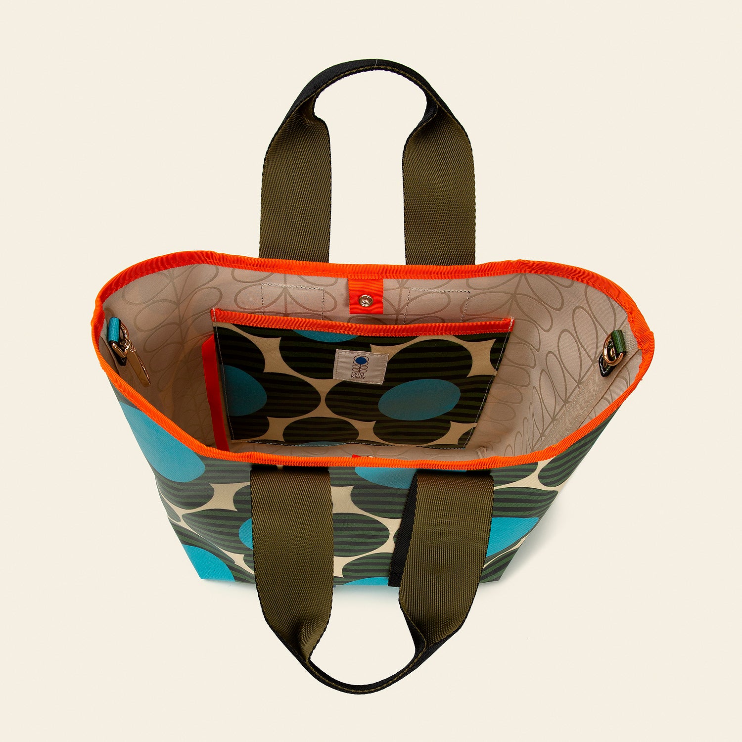 Carrysmall Medium Tote - Stripe Flower Calypso - Image 3