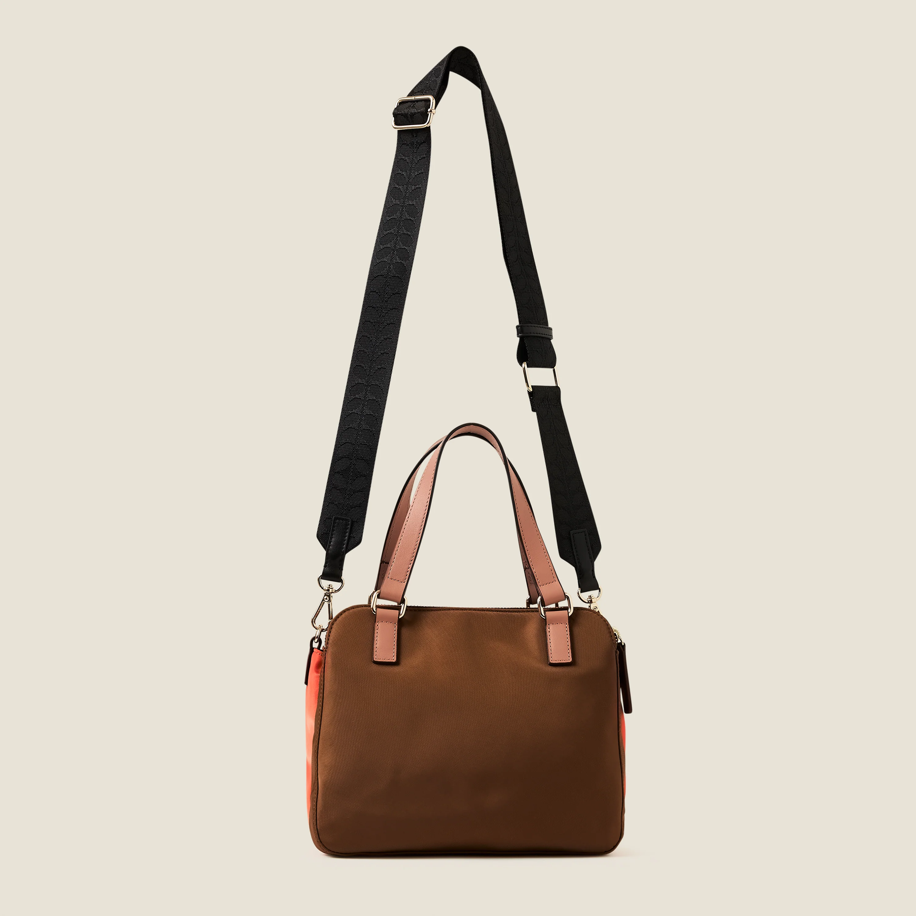 Colourblock Shoulder Bag - Brown - Image 3