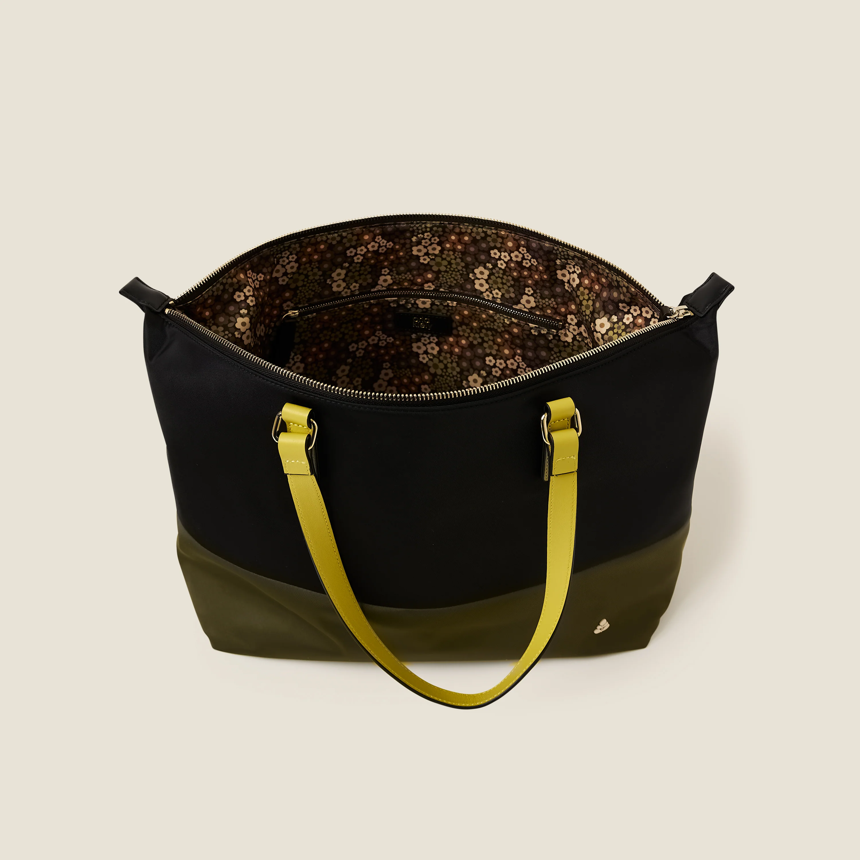 Colourblock Tote Bag - Black - Image 4