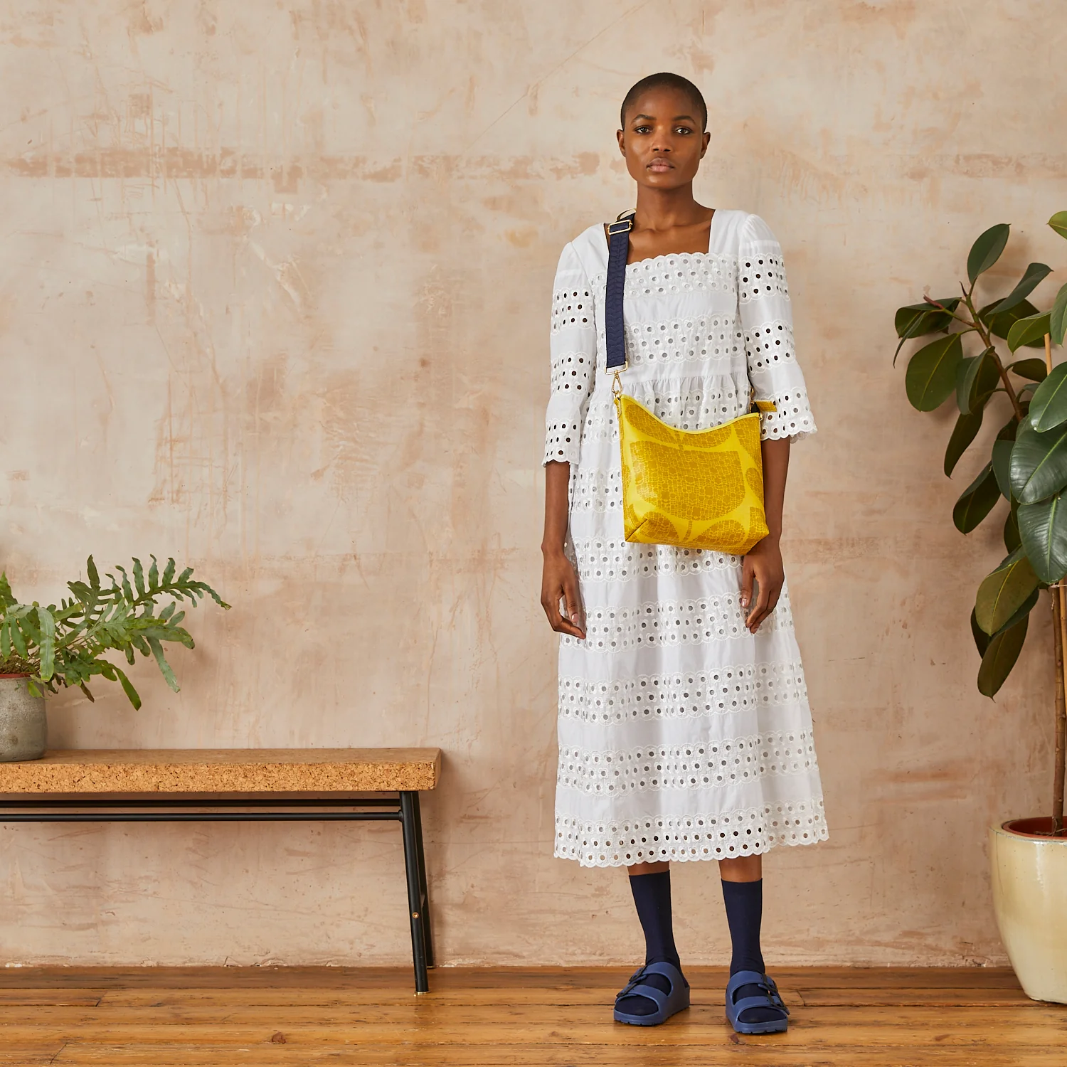 Cross Carry Crossbody - Block Garden Sunflower - Image 2