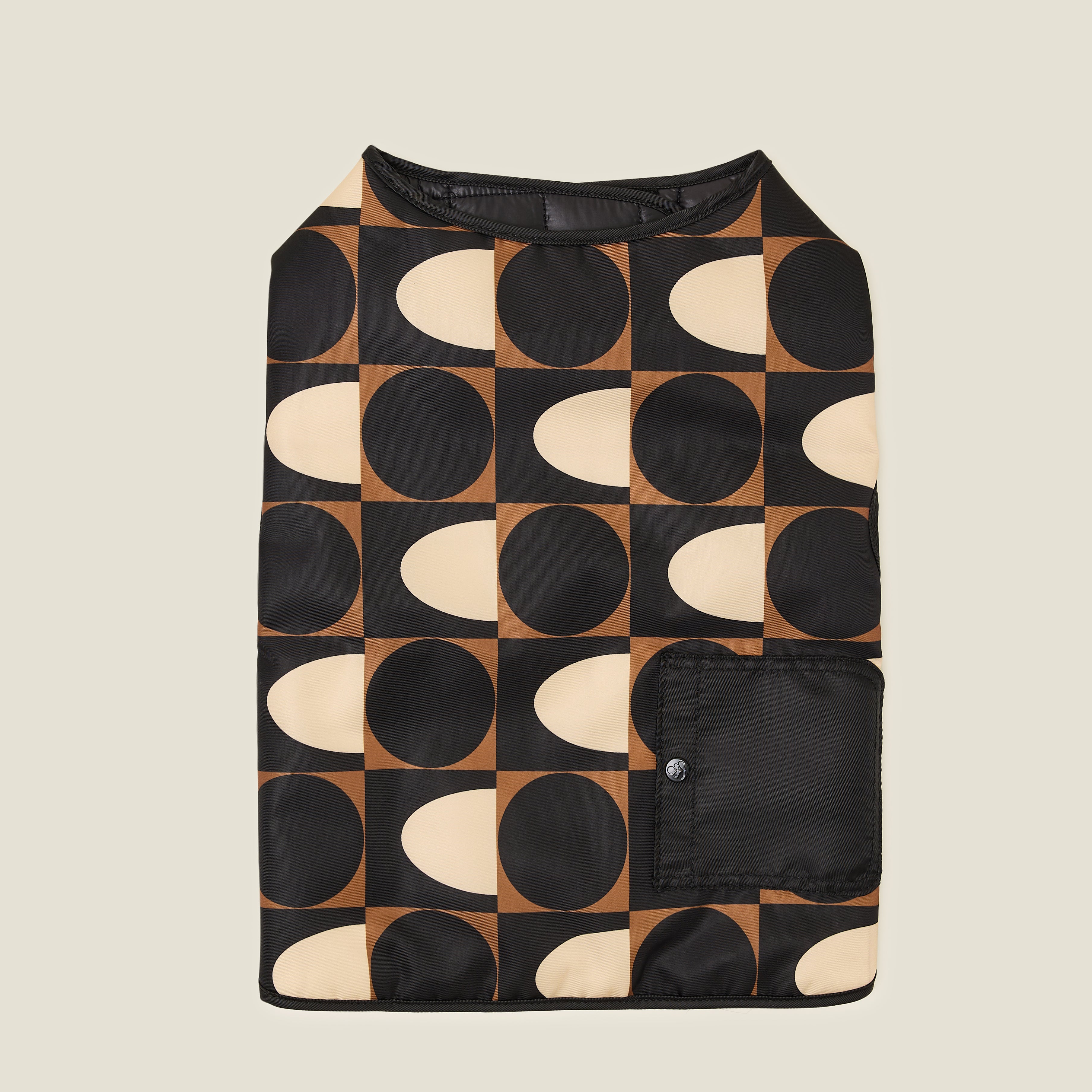 Dog Coat - Spot Square Mocha - Image 4