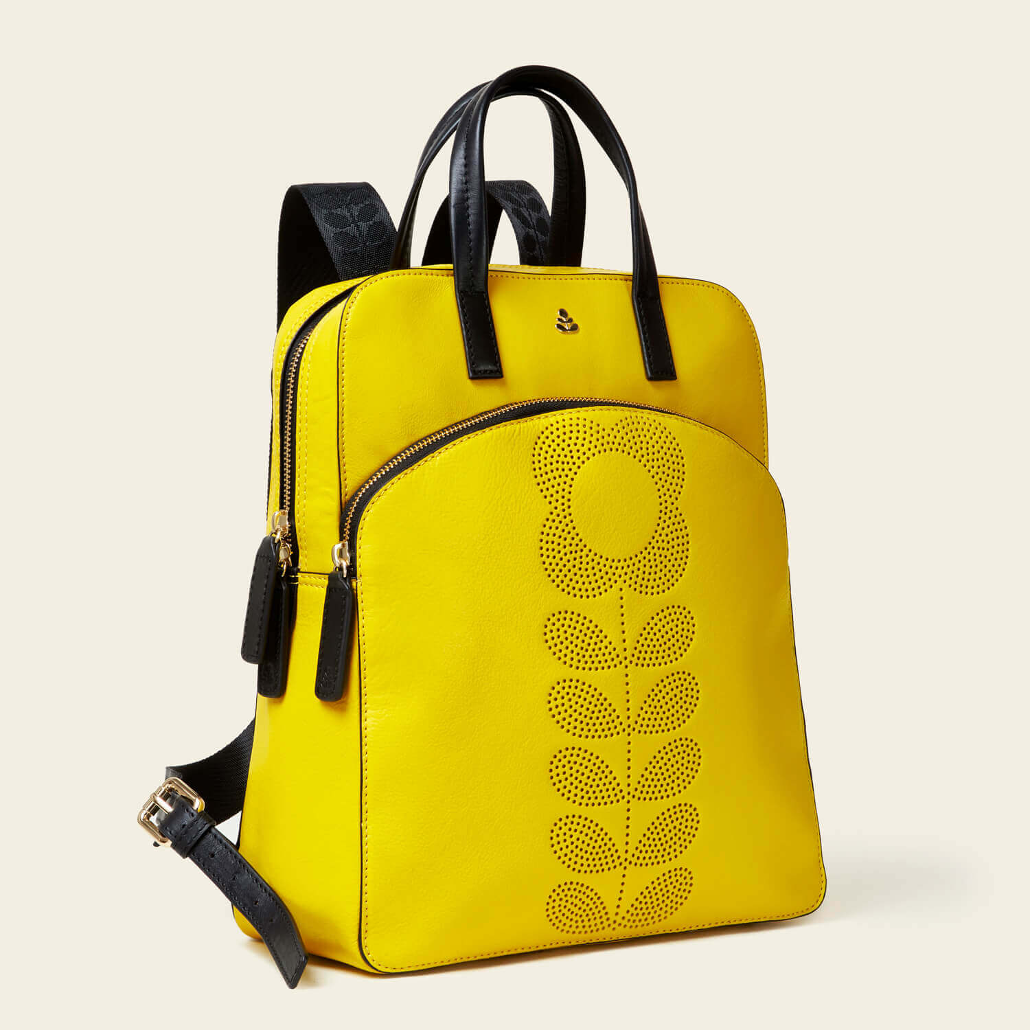 Emilia Backpack - Punched Tall Flower Yellow - Image 3