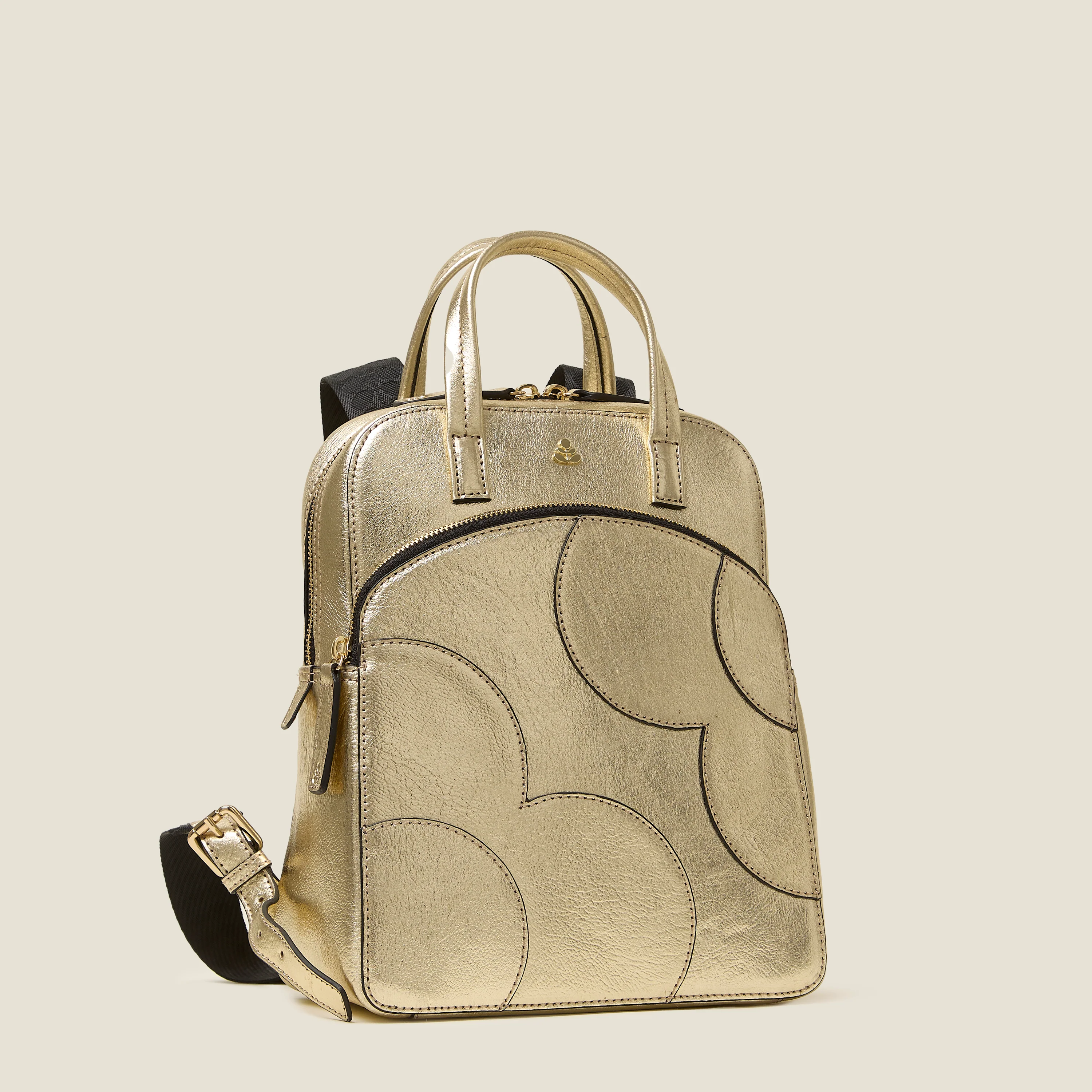 Emilia Petite Backpack - Spot Flower Gold - Image 3
