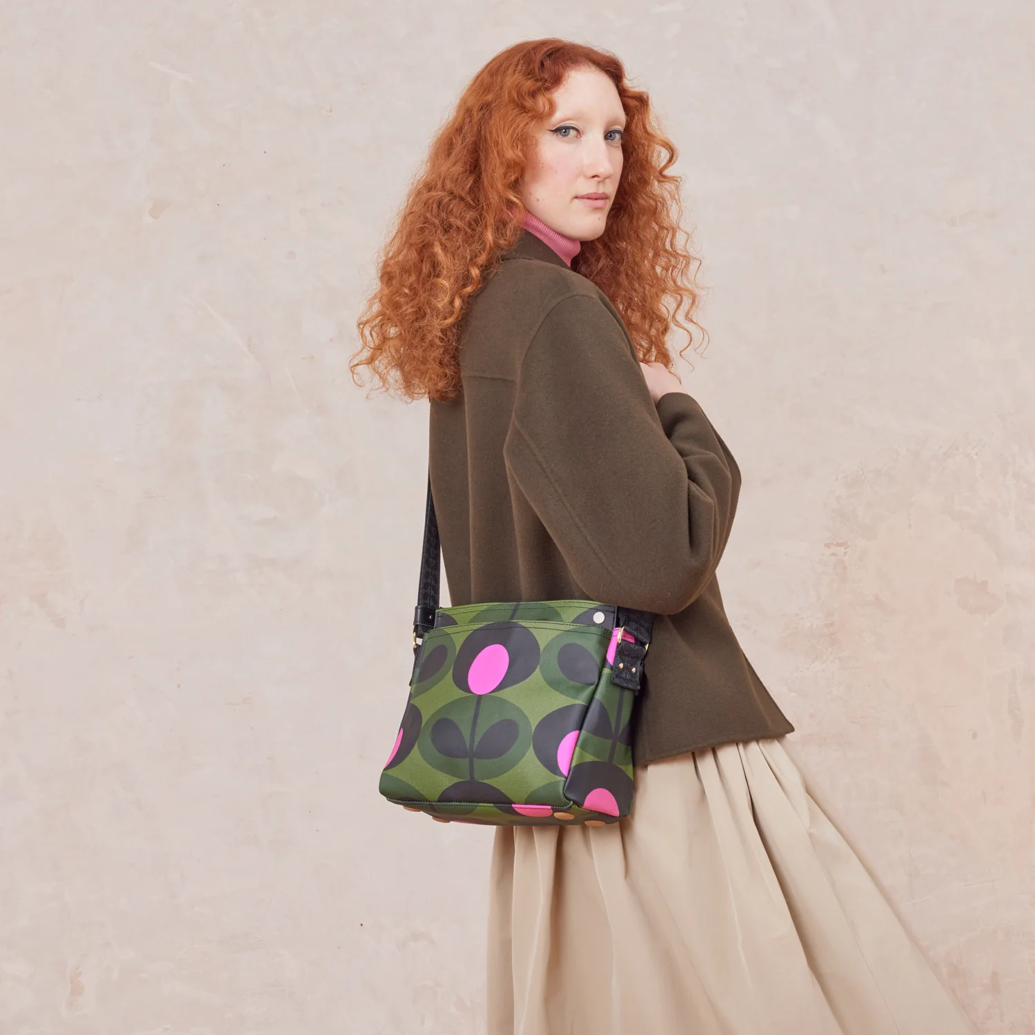 Fielder Crossbody Bag - Oval Stem Forest