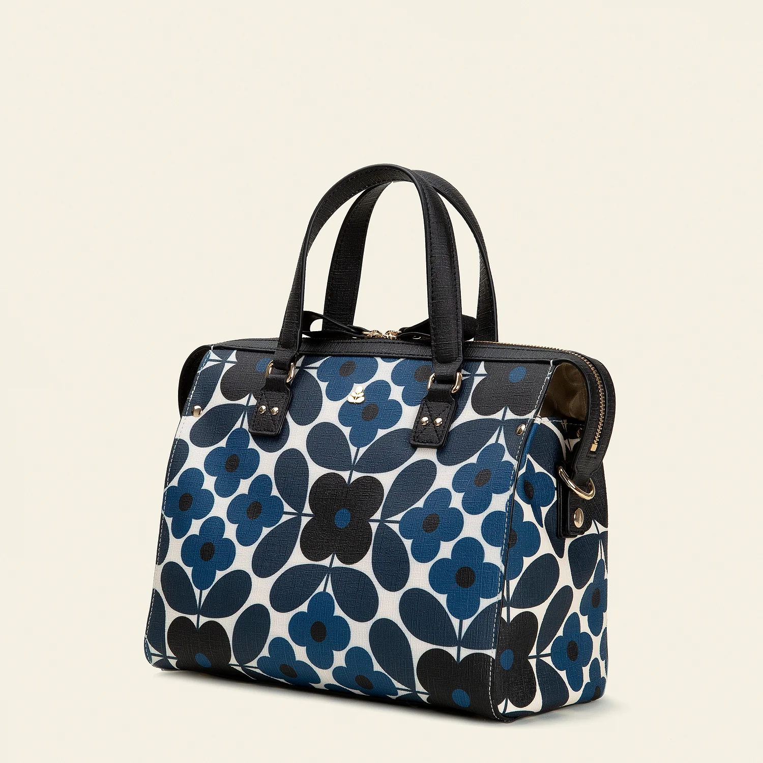 Fletcher Handbag - Flower Tile Navy - Image 2
