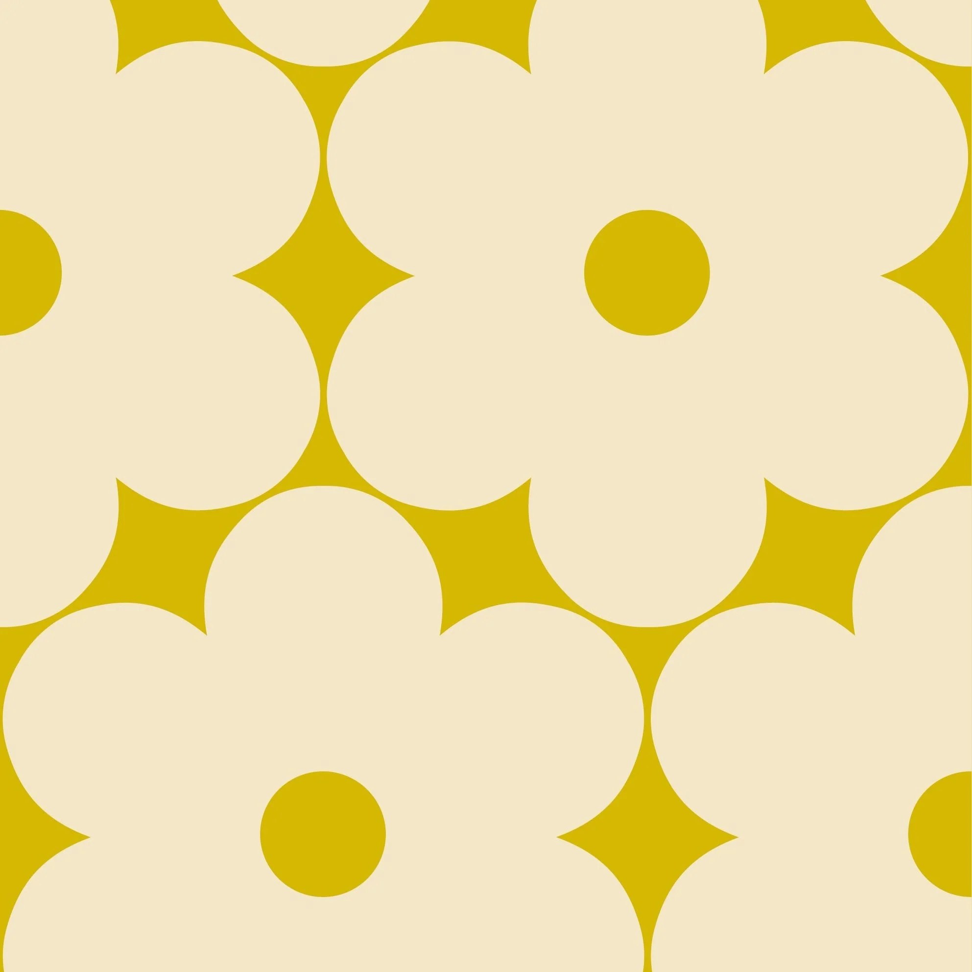 Flower Power Cream/Dandelion Wallpaper - Image 2