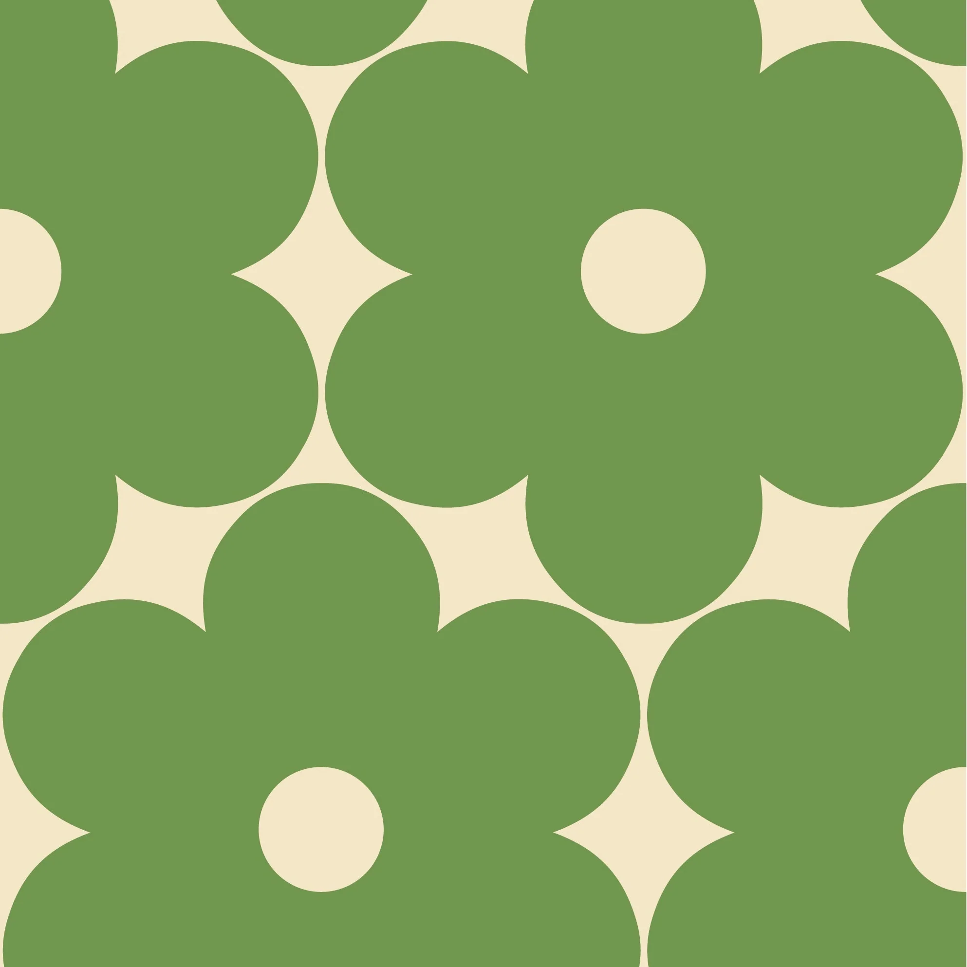 Flower Power Dill Wallpaper Sample