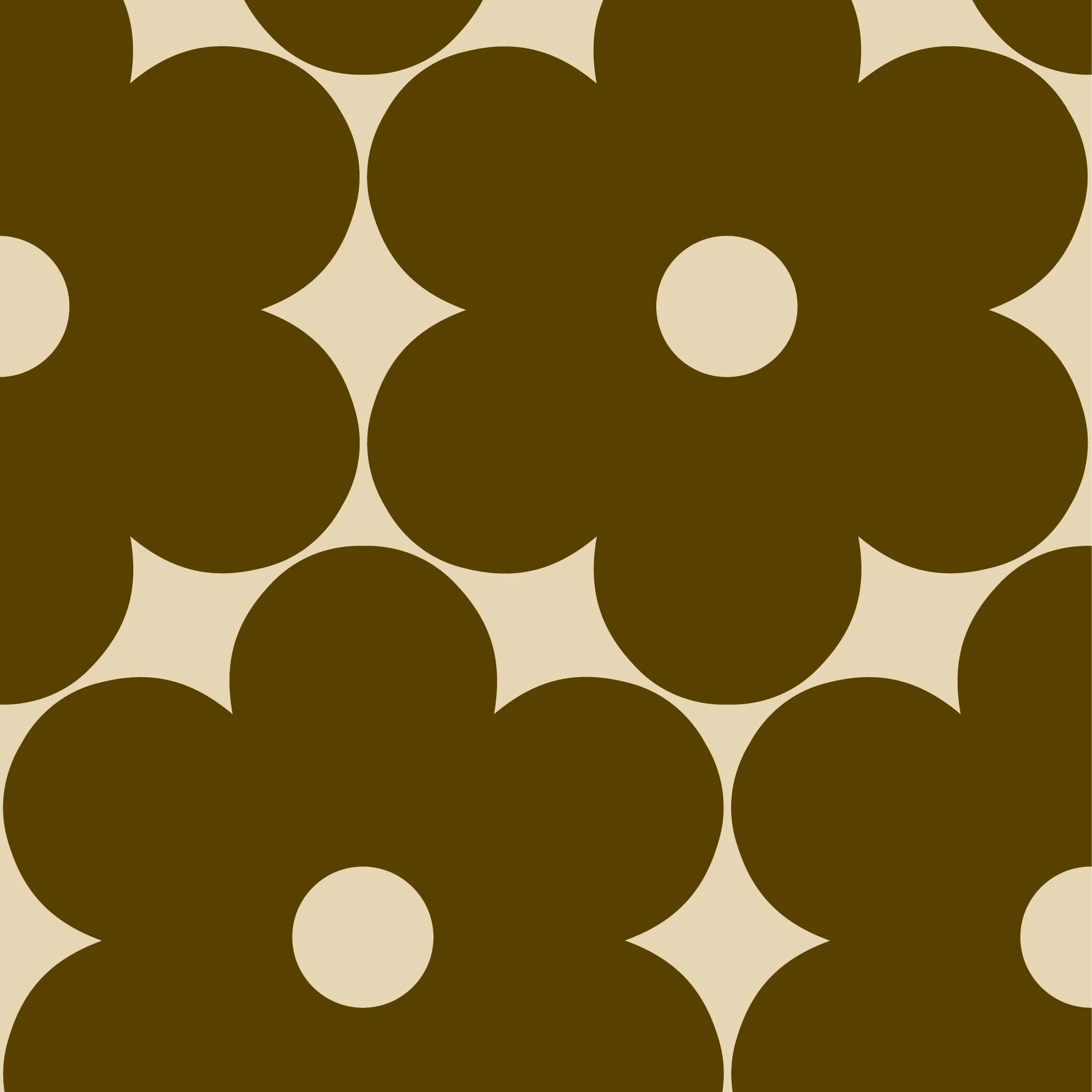 Flower Power Walnut Wallpaper - Image 2