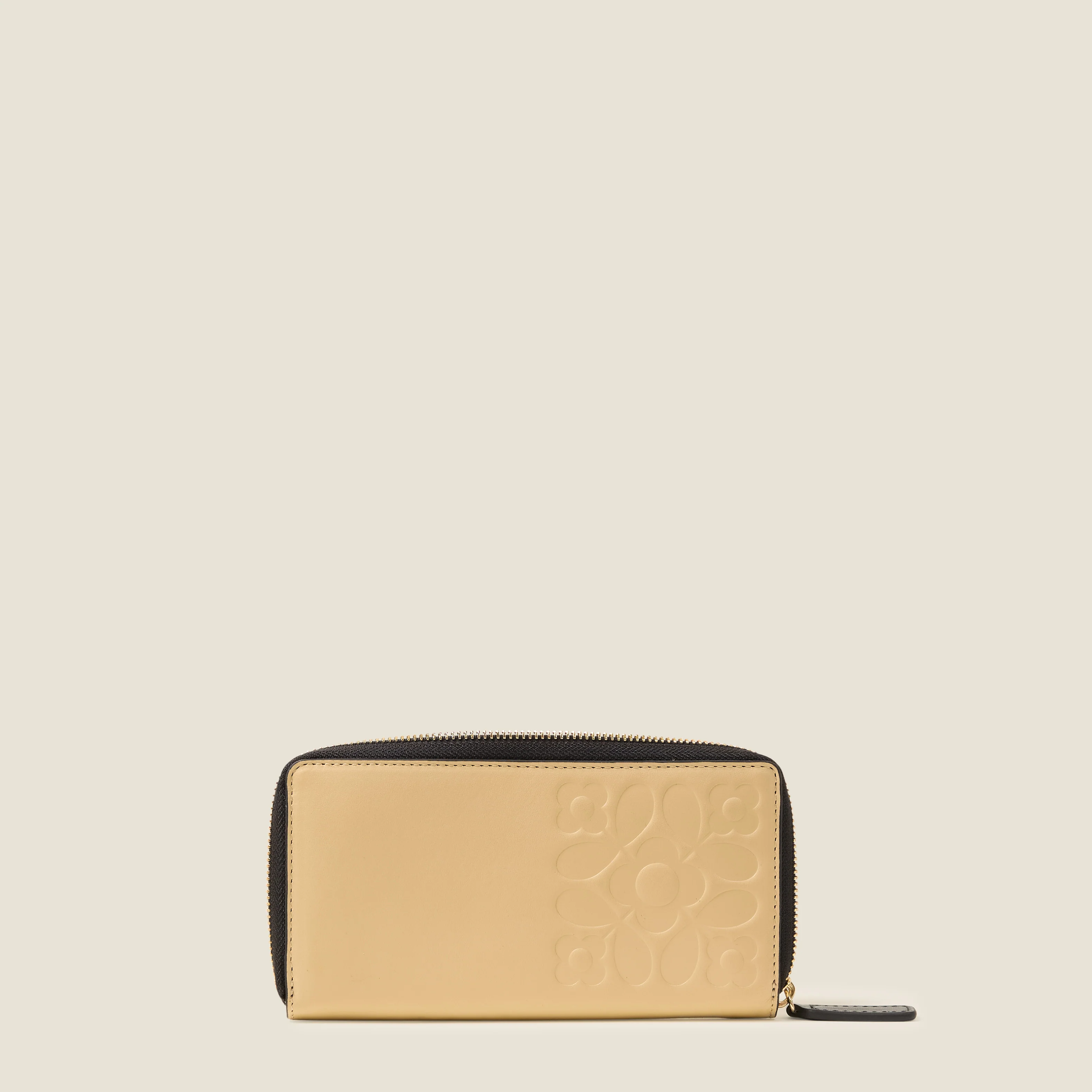 Forget Me Not Leather Wallet - Tile Emboss Cream - Image 3