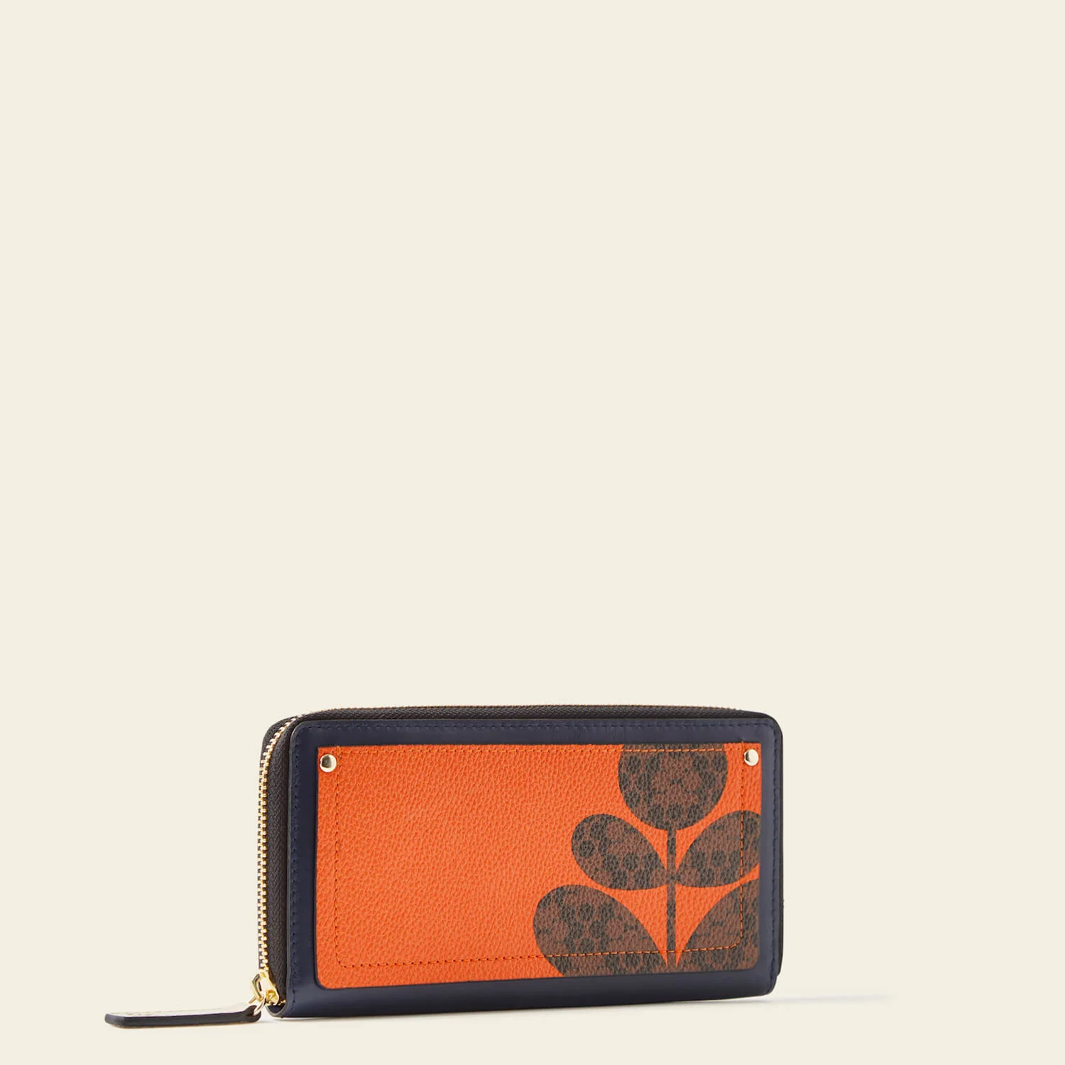 Forget Me Not Wallet - Navy Puzzle Flower - Image 2