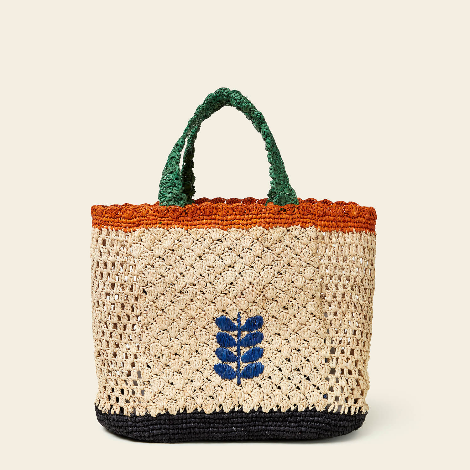Raffia Basket Bag - Lemon - Image 4