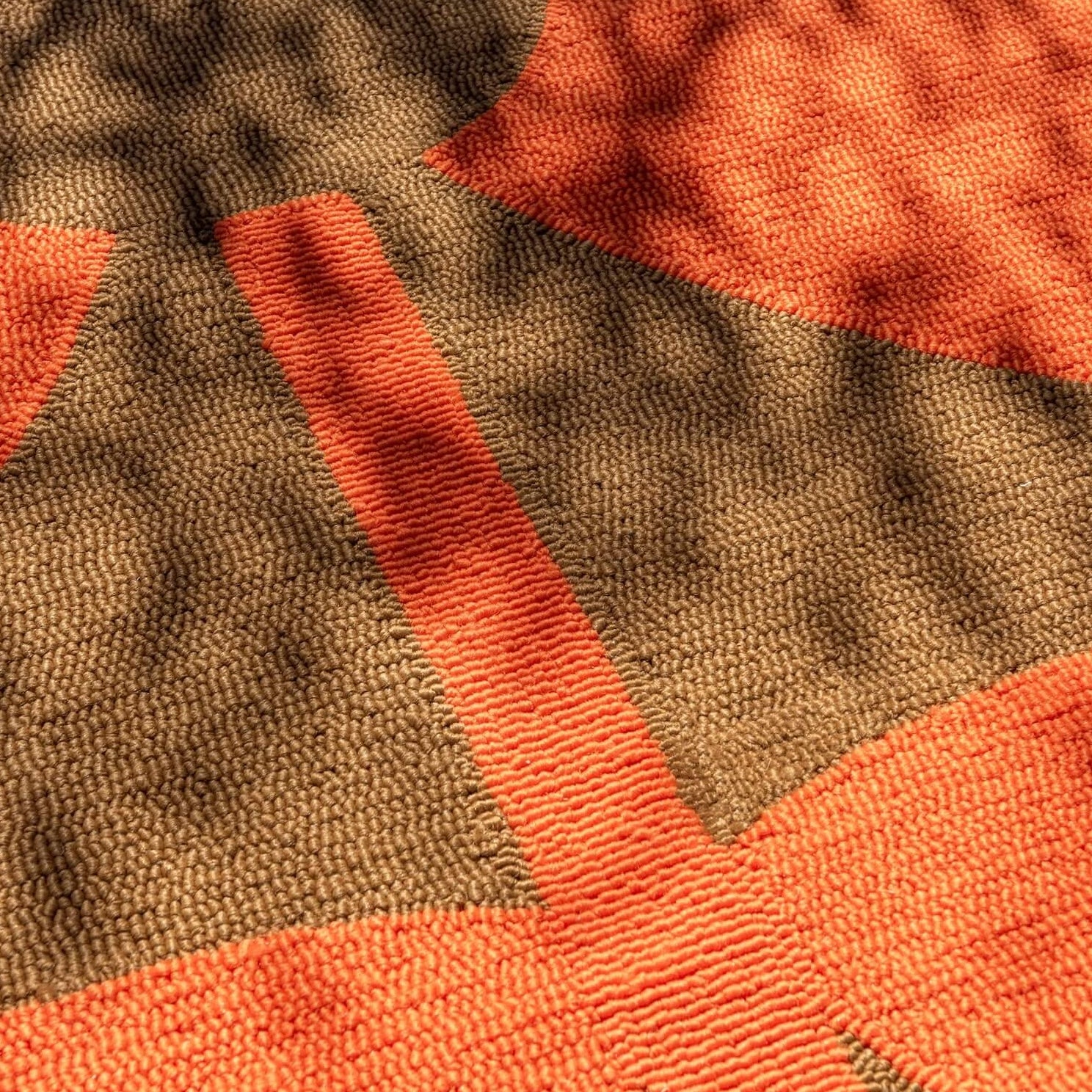 Giant Sixties Stem Outdoor Rug - Tomato - Image 5