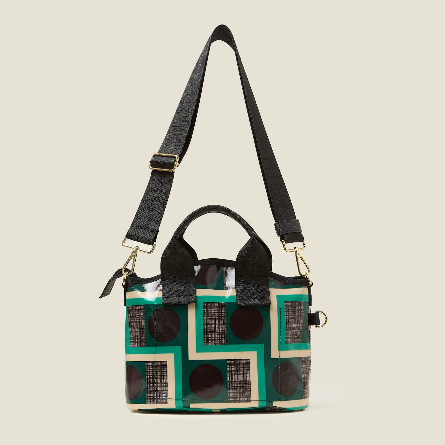 Hand Carry Handbag - Balcony Spot Emerald - Image 4