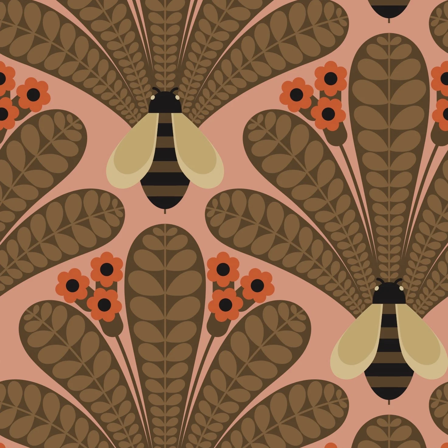 Honey-Bee Chestnut Wallpaper - Image 2