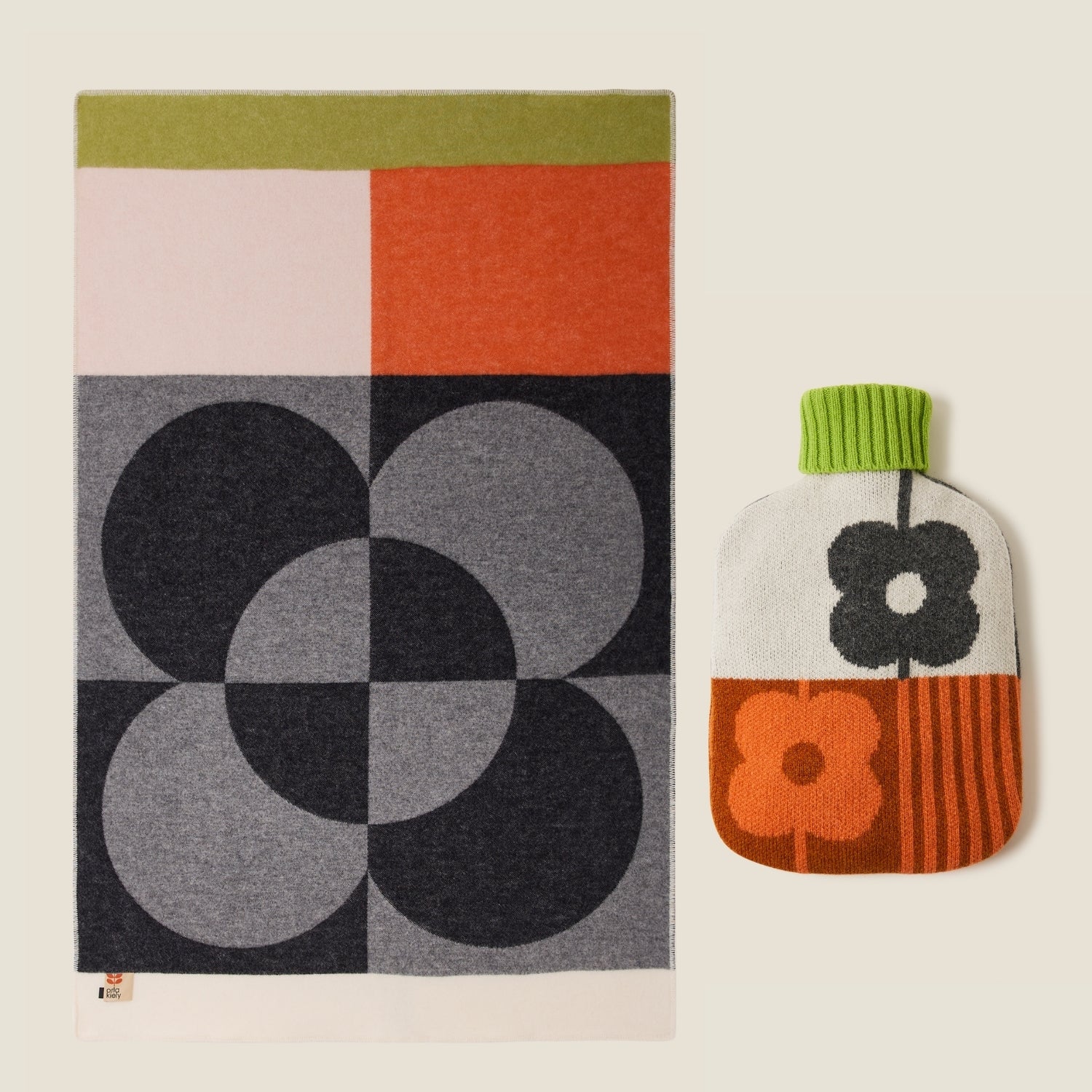 Hot Water Bottle & Blanket Bundle - Storm Paprika