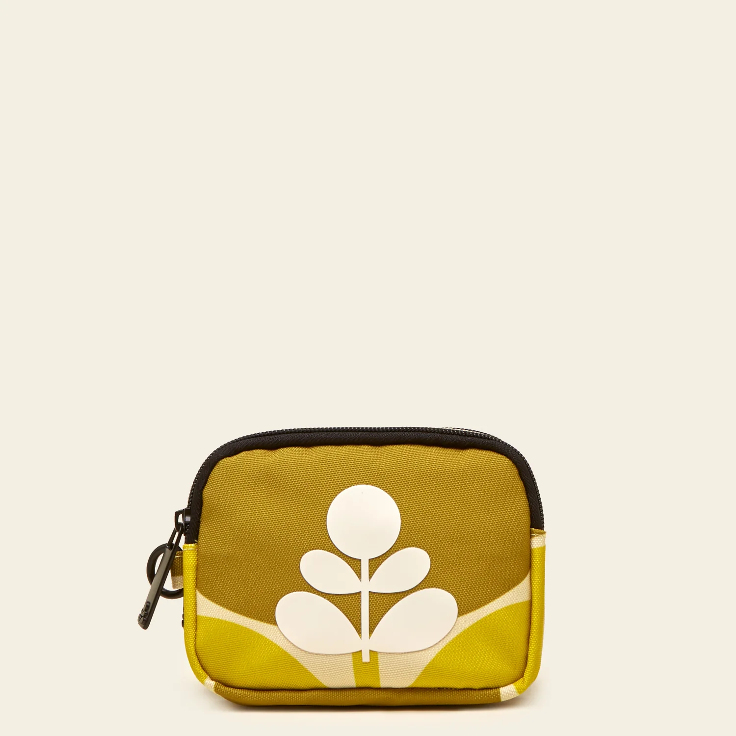 Iota Double Zip Pouch - Block Flower Sunshine